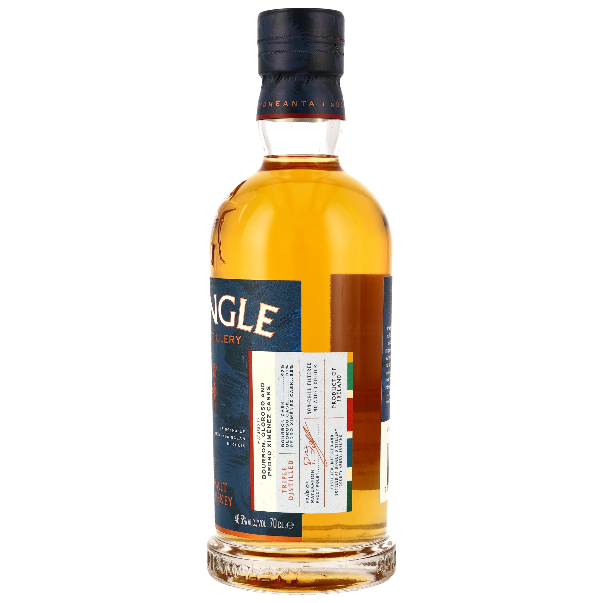 Dingle Single Malt Irish Whiskey Triple Distilled - Bourbon, Oloroso Sherry & PX Sherry Casks ohne GP