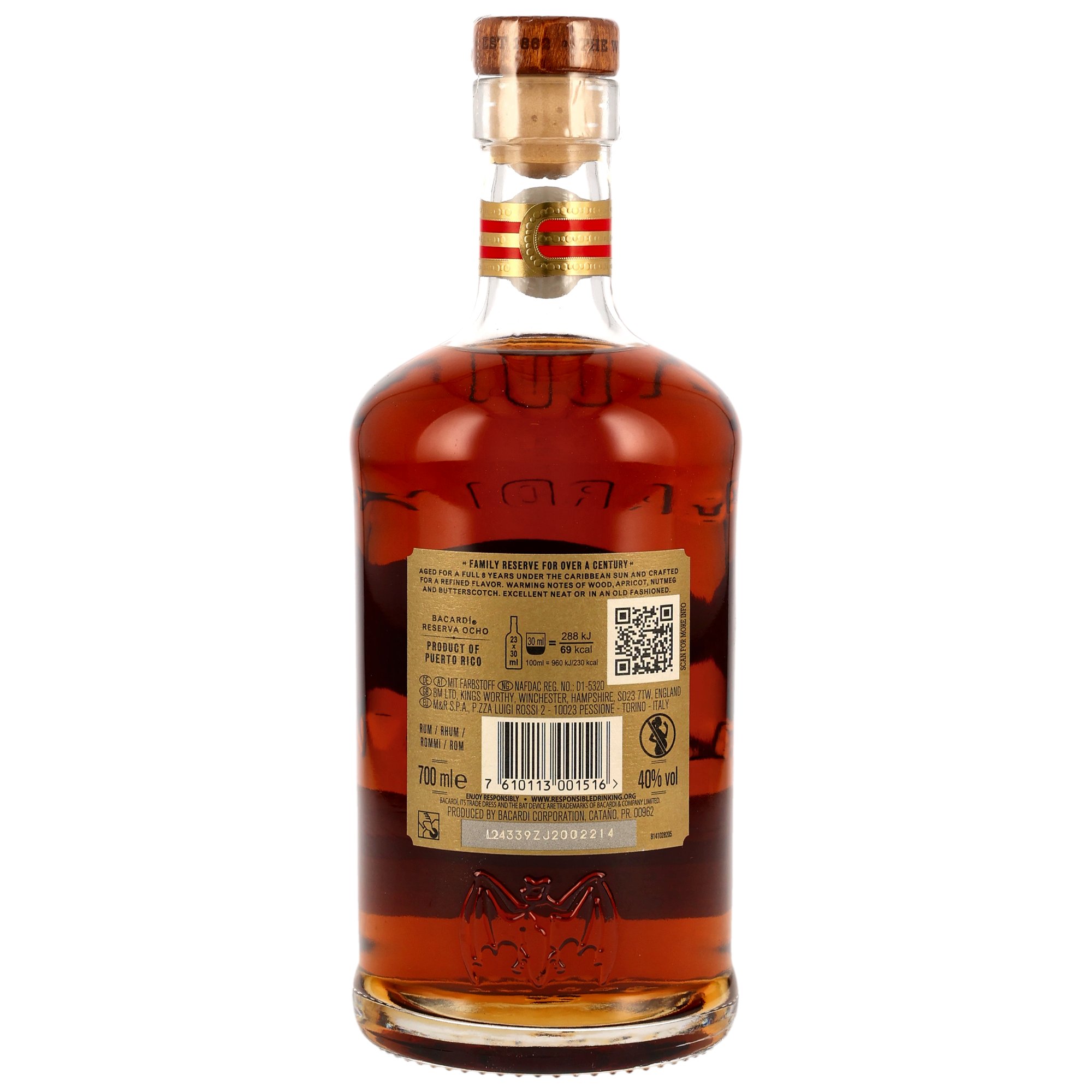 Bacardi Gran Reserva Ocho - 8 y.o.