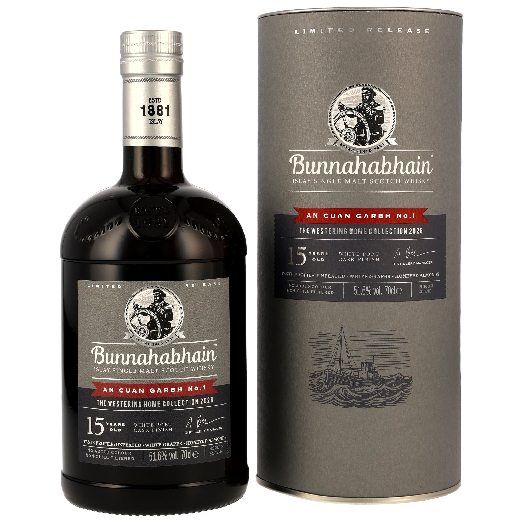 Bunnahabhain 15 y.o. An Cuan Garbh No.1 - White Port Cask Finish