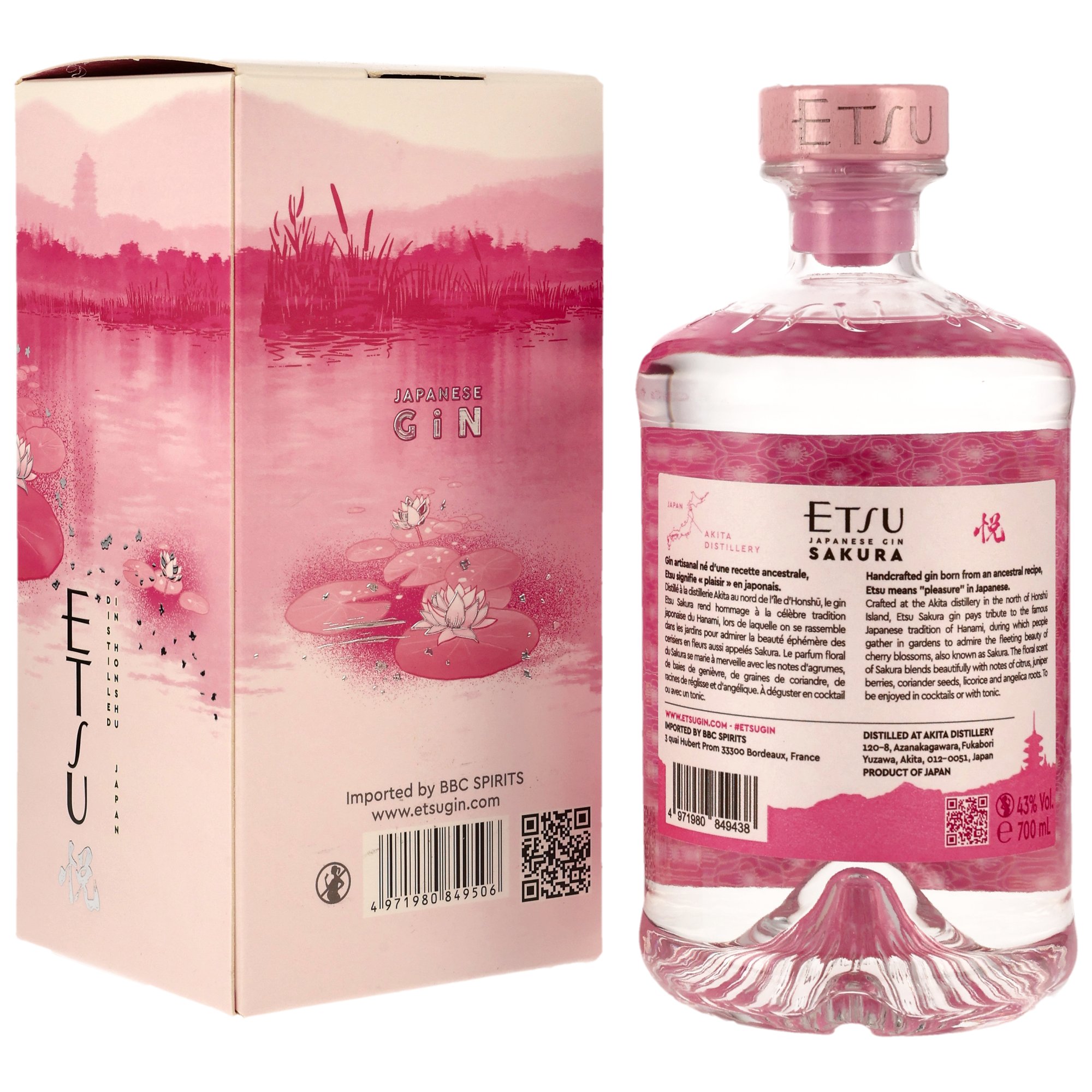 Etsu Sakura Japanese Gin in GP