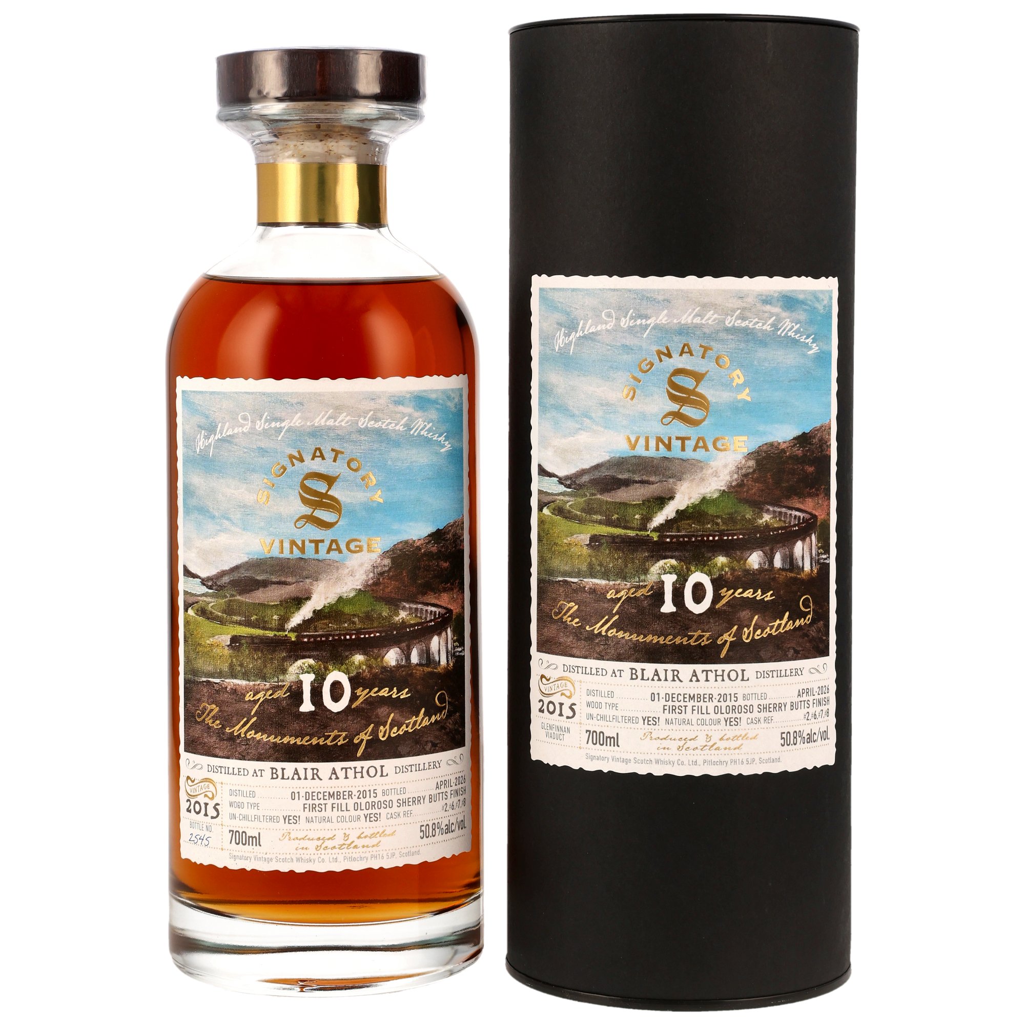Blair Athol 2015/2026 - 10 y.o. - 1st Fill Oloroso Sherry Butts Finish - Sig Monuments of Scotland