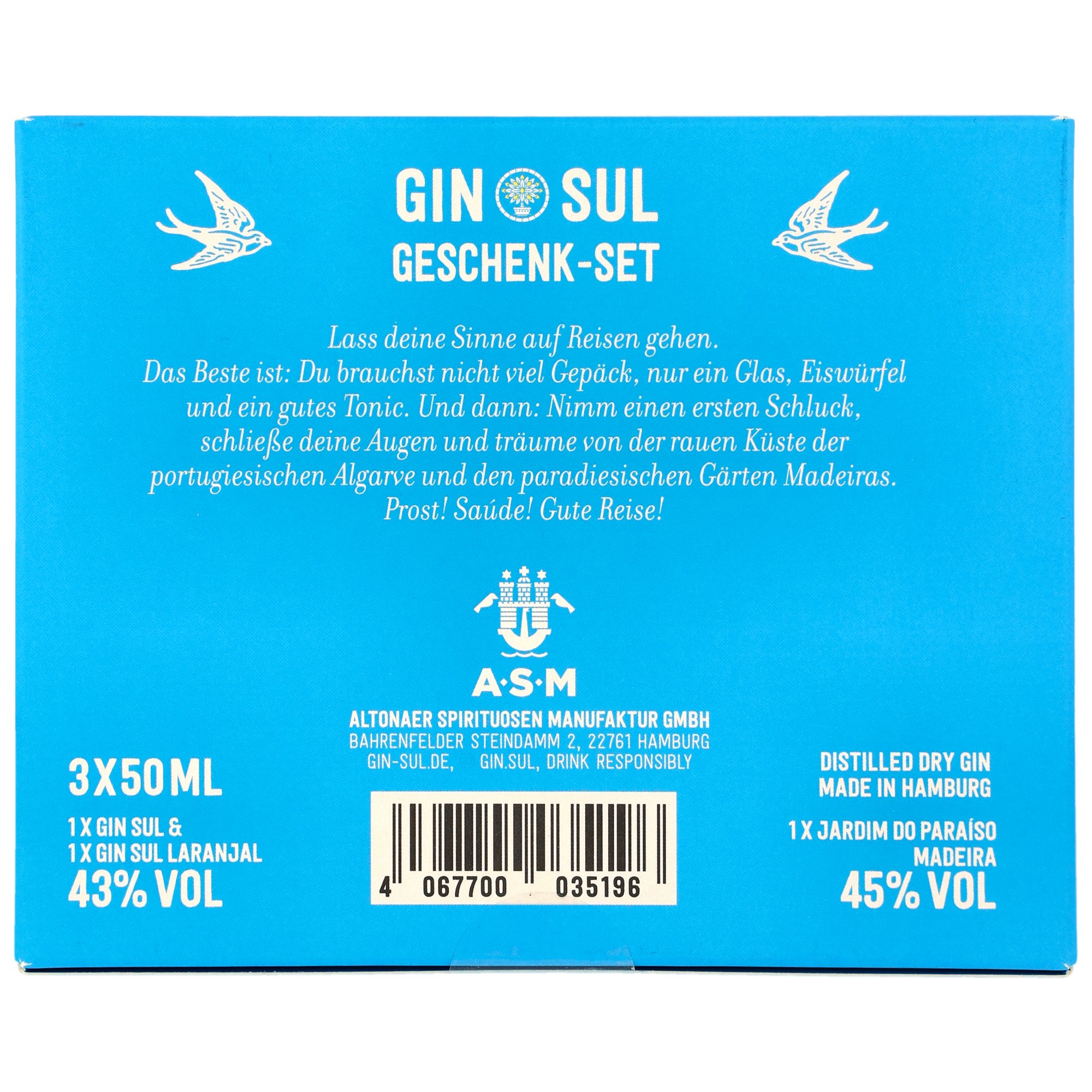 Gin Sul Mini Pack 3x0,05l