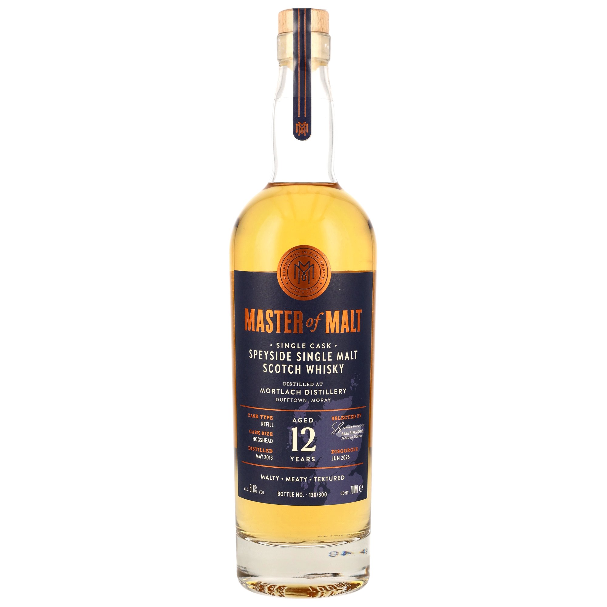 Mortlach 2013/2025 - 12 y.o. - Refill Hogshead - Master of Malt