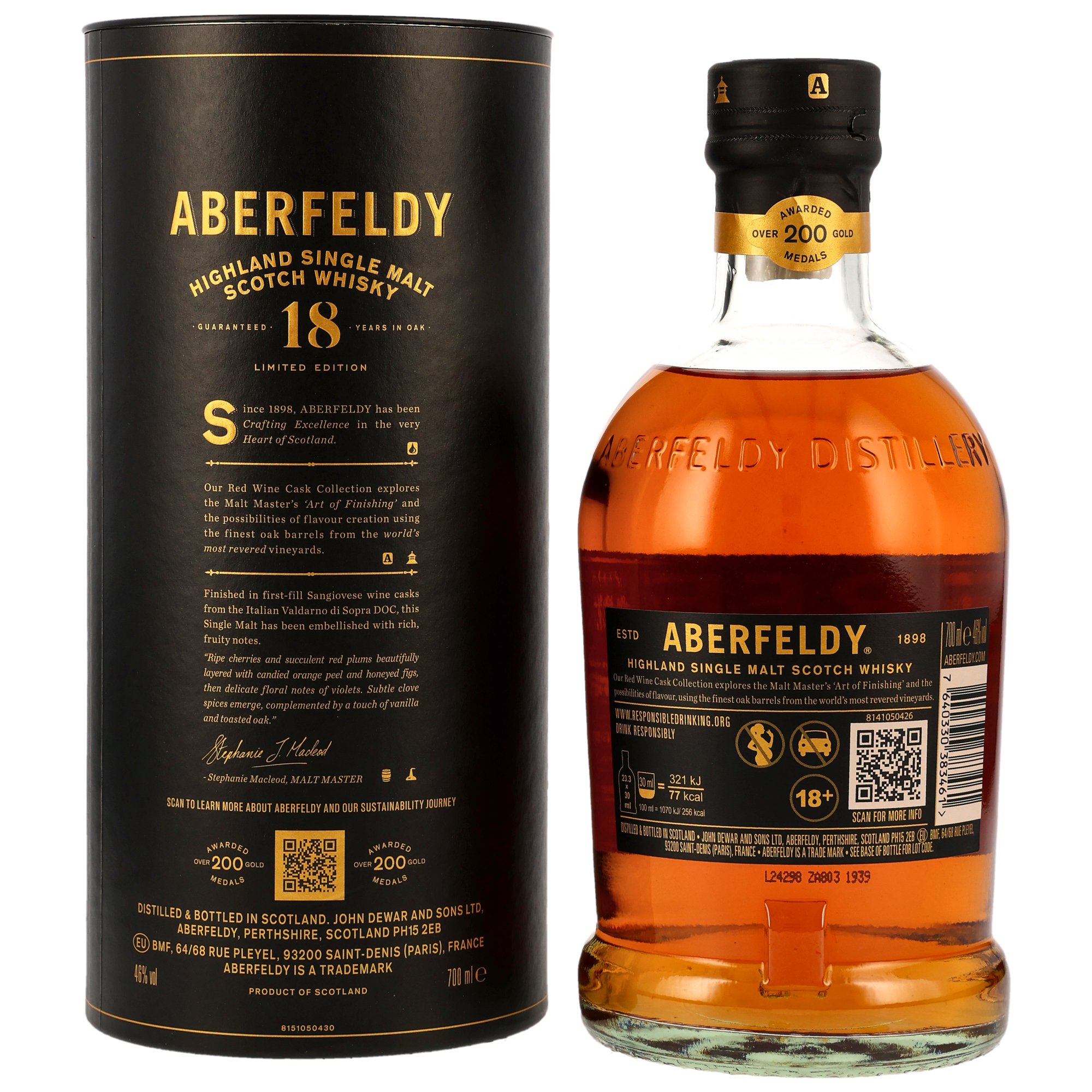 Aberfeldy 18 y.o. Sangiovese Wine Casks Finish - Limited Edition