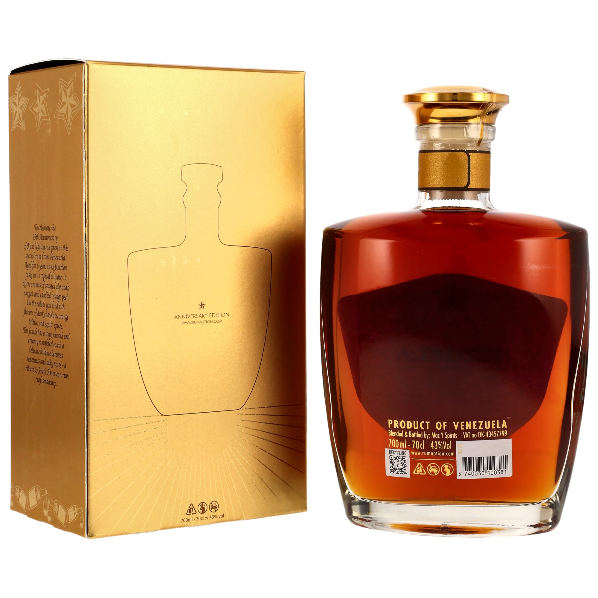 Venezuela XO 25th Anniversary Decanter - Rum Nation