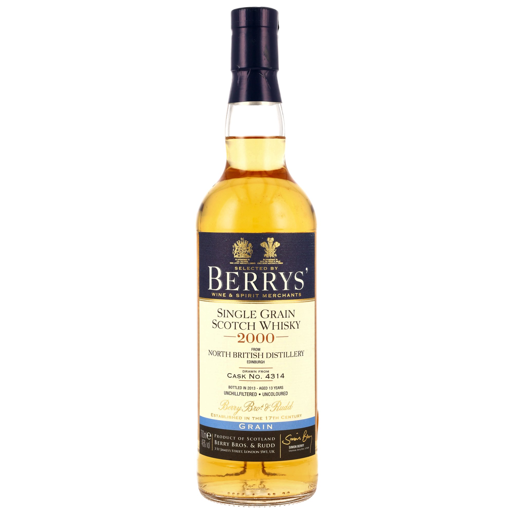 North British 2013/2026 - 13 y.o. - Grain - #4314 (Berry Bros & Rudd)