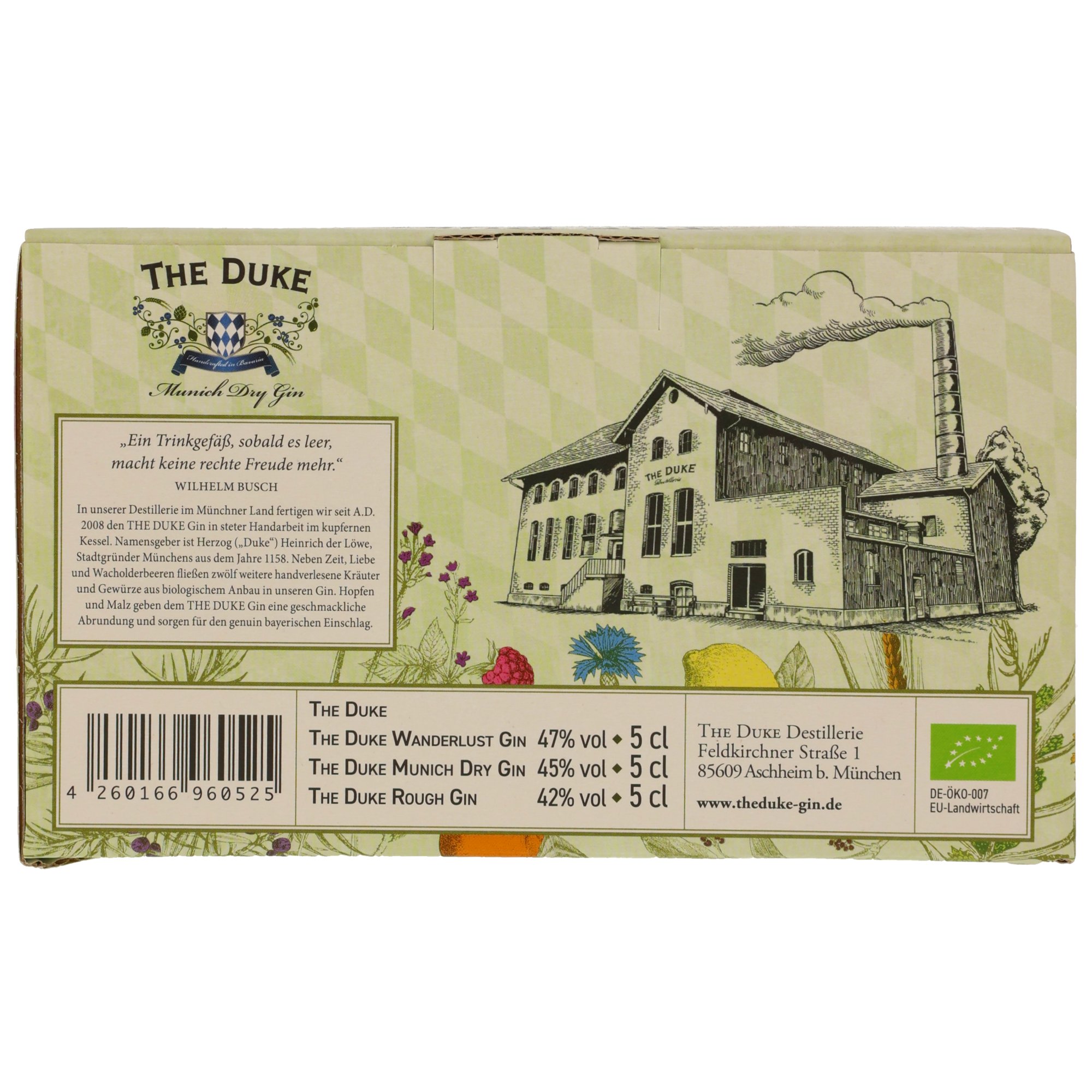 The Duke Gin Miniatur Set 3x 0,05l