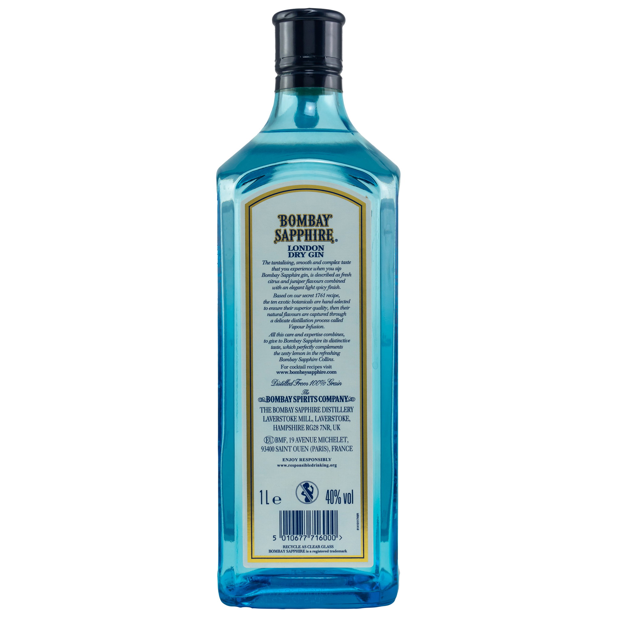 Bombay Sapphire Gin - 1,0 Liter