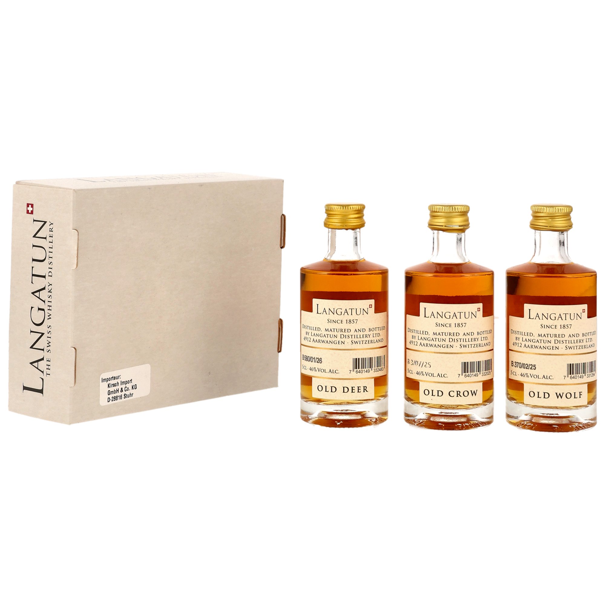 Langatun Collection 3 x 0,05 Old Crow/Old Deer/Old Wolf - Neue Ausstattung