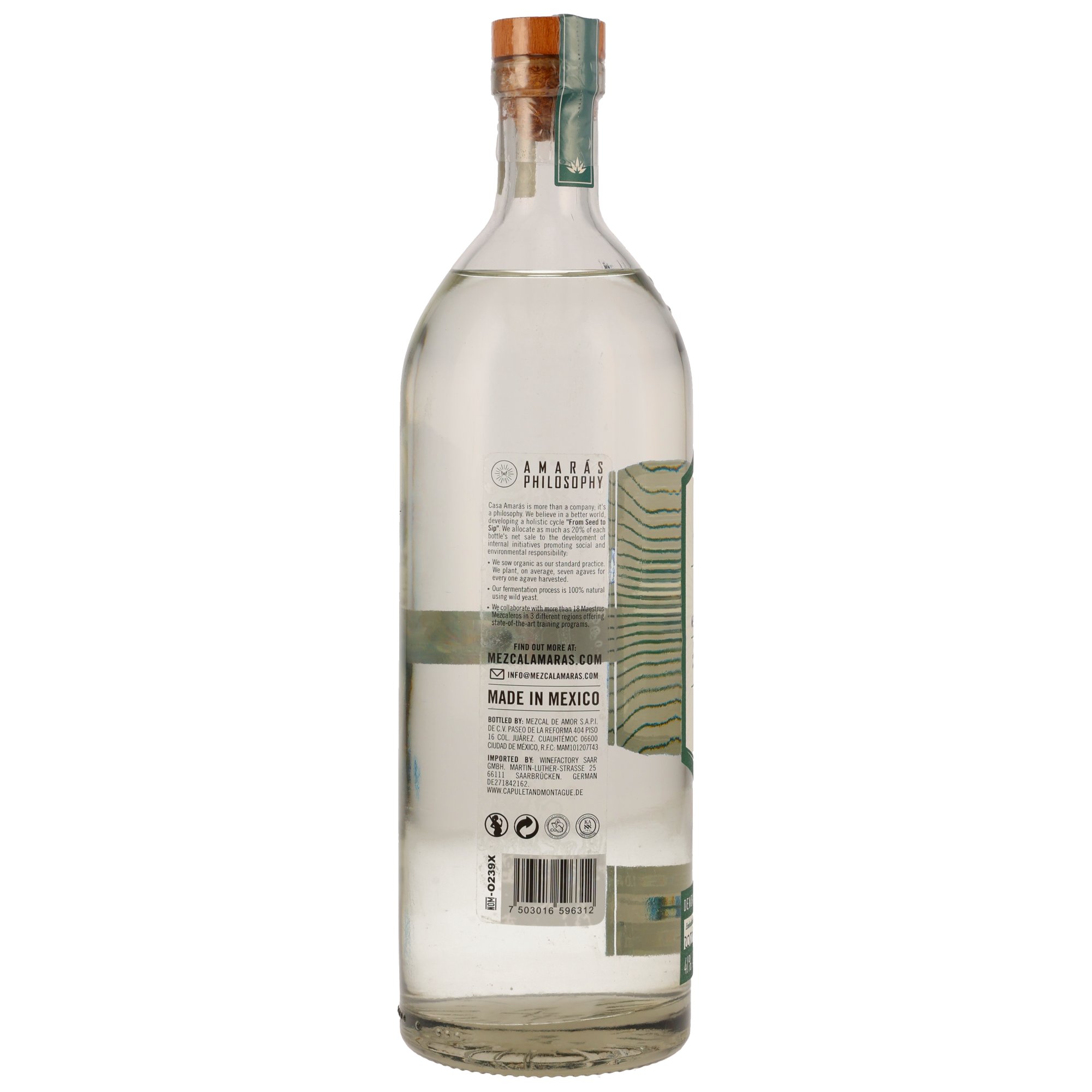 Amaras Cupreata Joven Mezcal