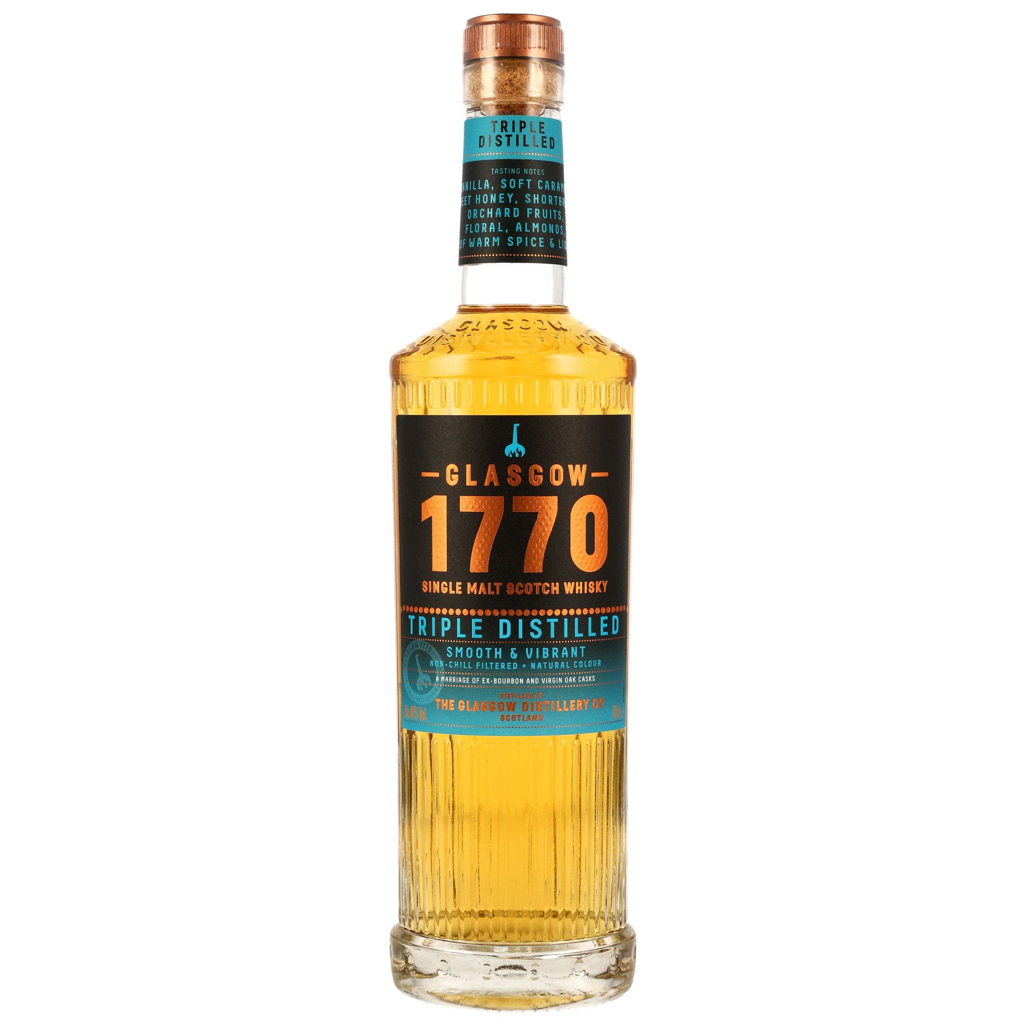 Glasgow 1770 - Triple Distilled Smooth - Ex-Bourbon & ex-Virgin Oak Casks -700ml ohne GP
