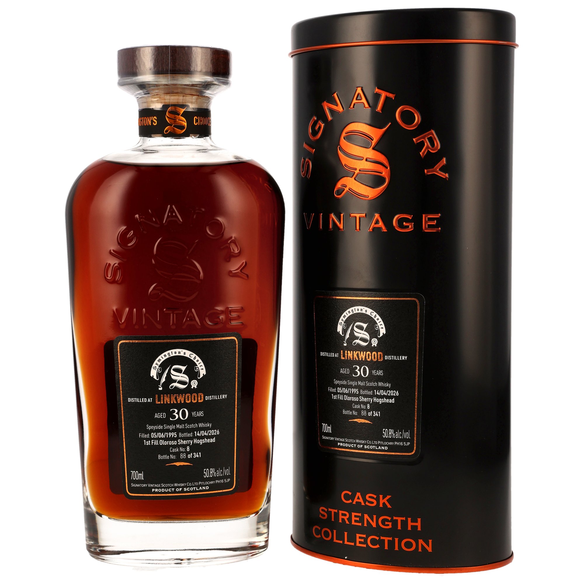 Linkwood 1995/2026 - 30 y.o. - 1st Fill Oloroso Sherry Hogshead #8- Sig Symingtons Choice
