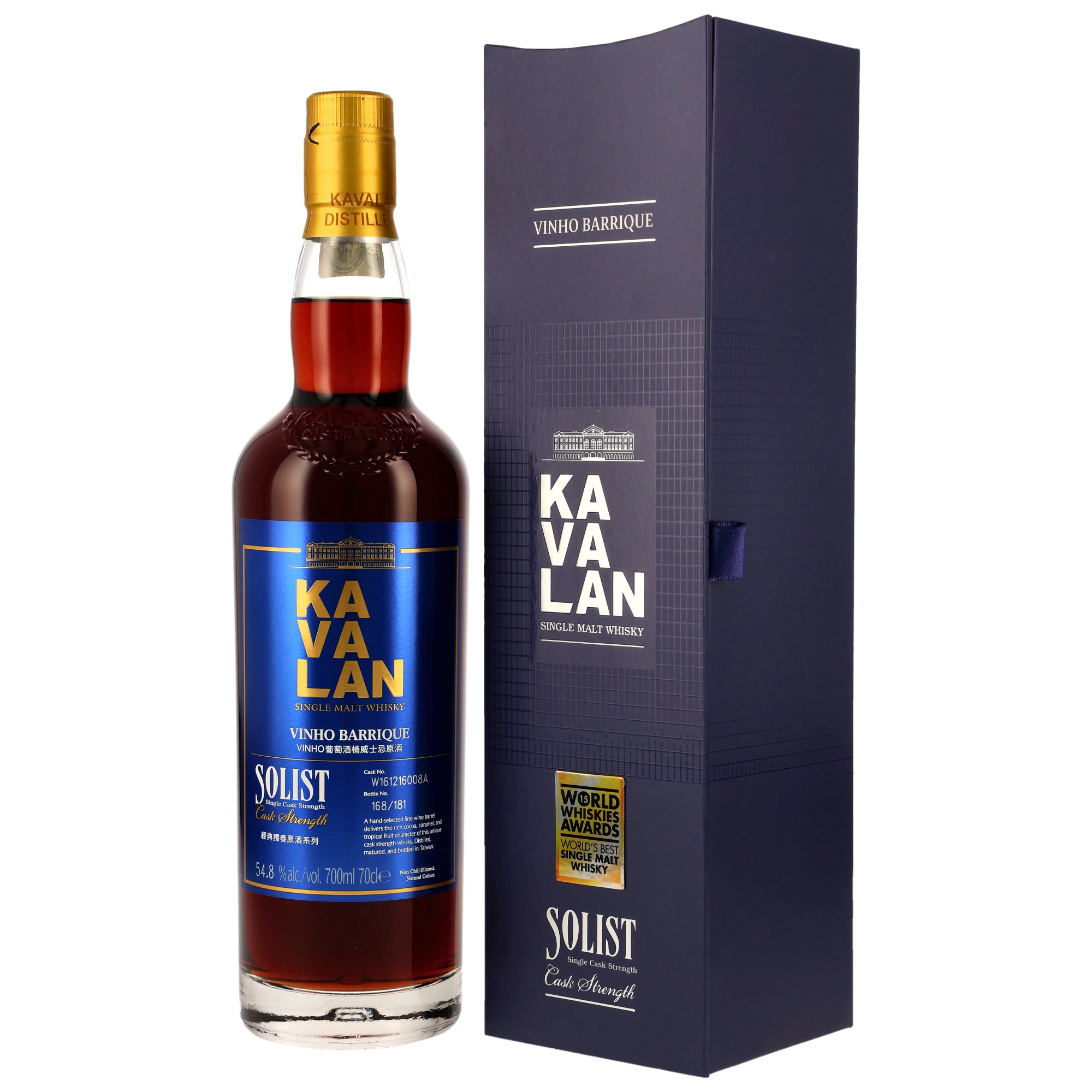Kavalan Solist - Vinho Barrique Single Malt - 54,8%