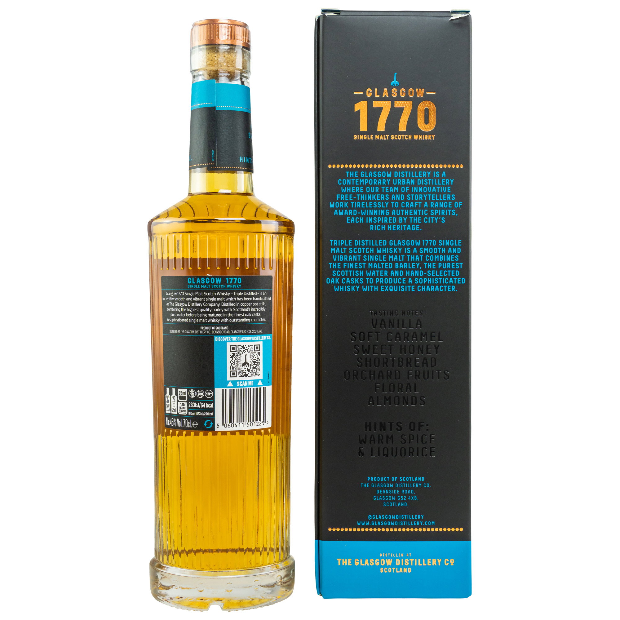 Glasgow 1770 - Triple Distilled Smooth - 700ml in GP