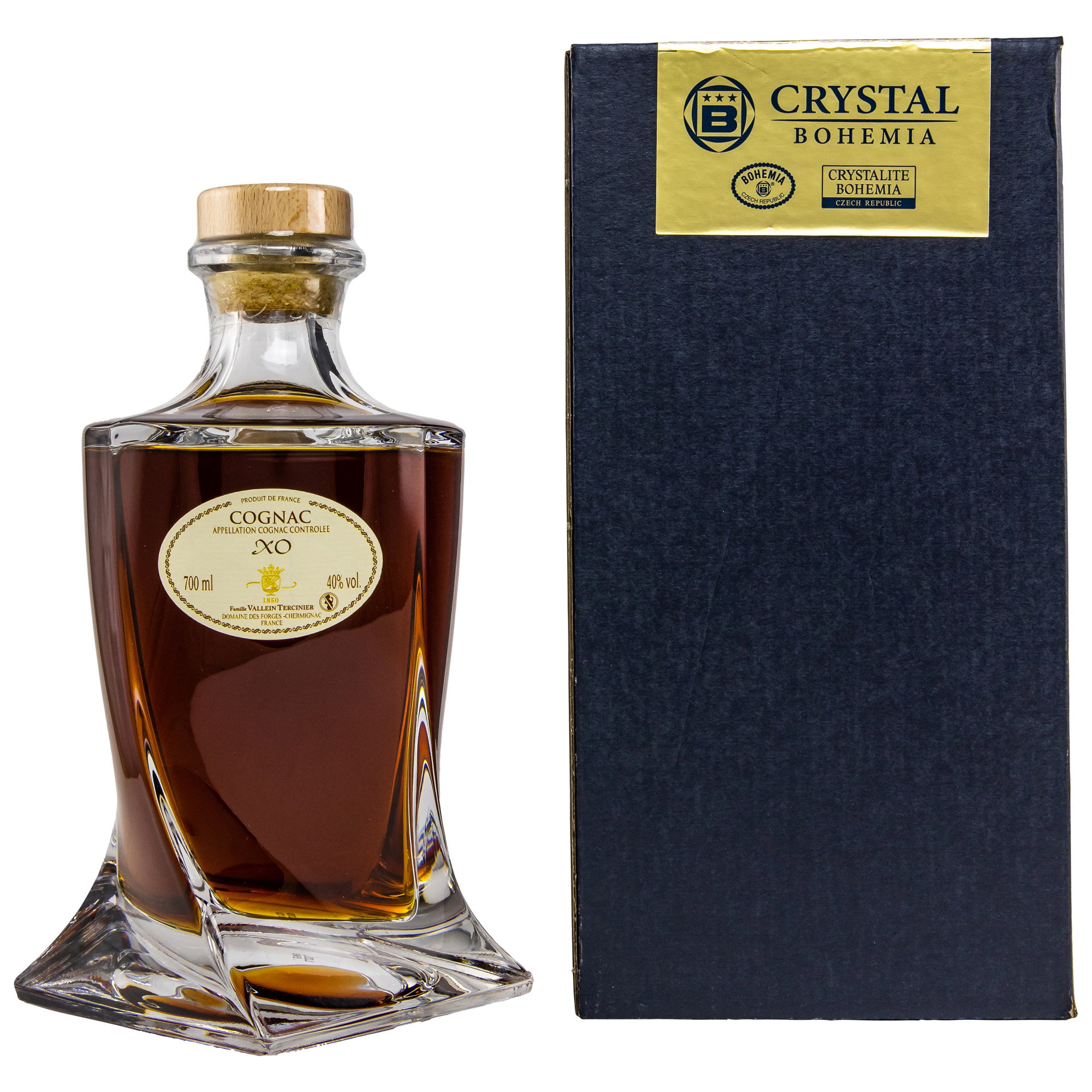 Vallein Tercinier XO VR Fine Champagne Quadro Decanter