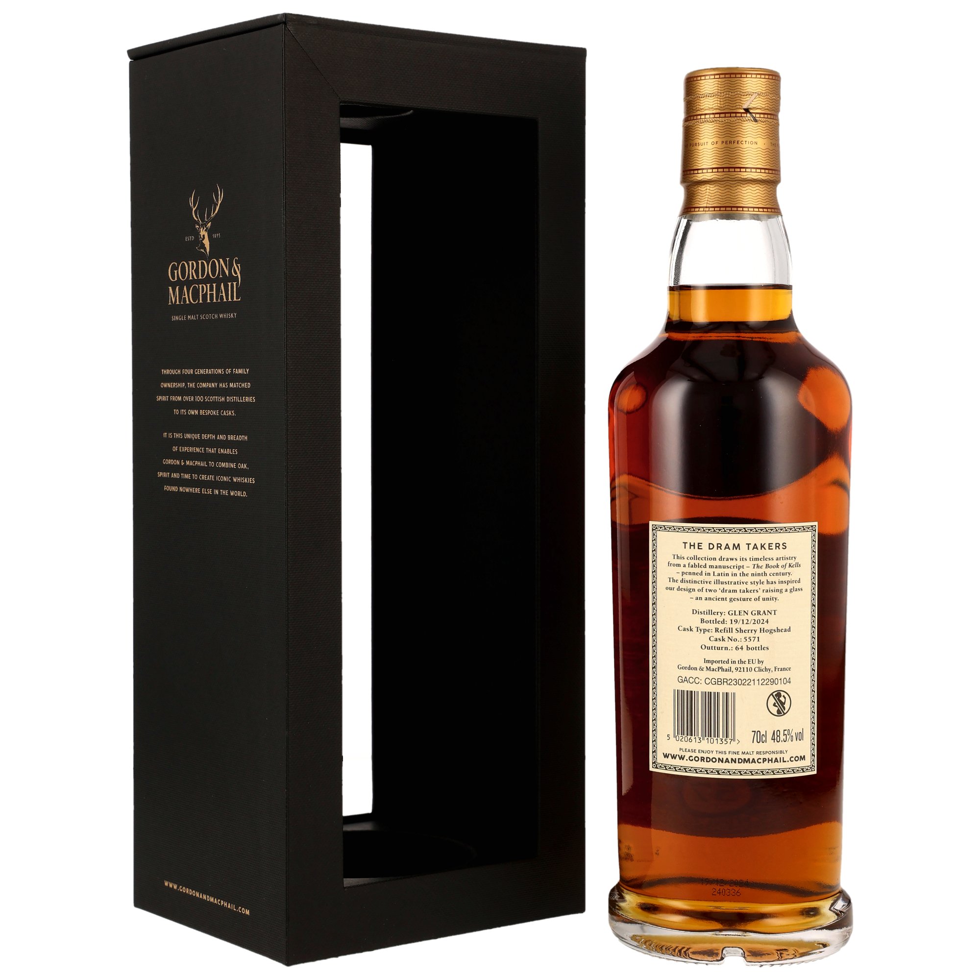 Glen Grant 1967/2024 - 57 y.o. - Refill Sherry Hogshead #5571 - G&M The Dram Takers Collection