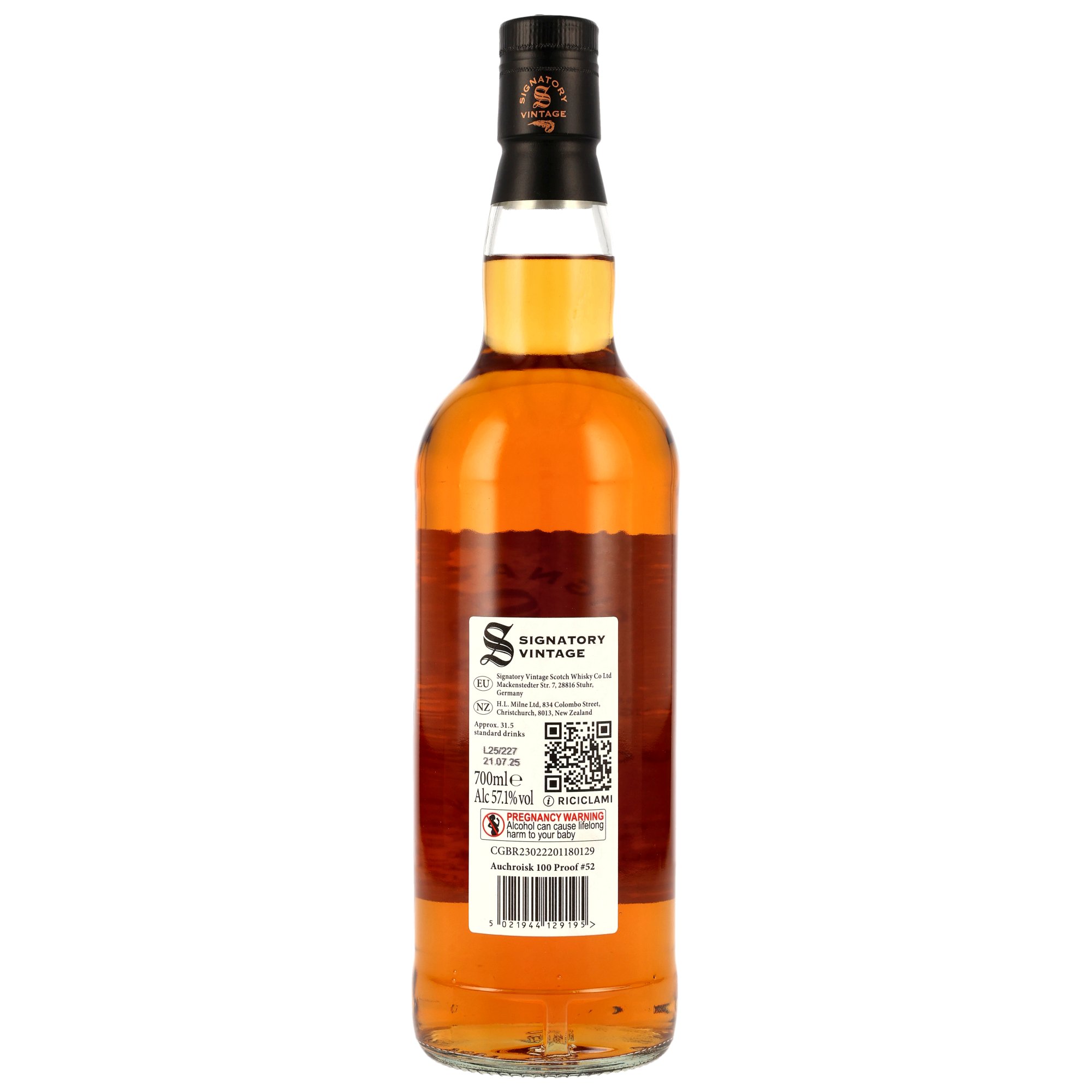 Auchroisk 2012/2025 - 12 y.o. - Signatory 100 PROOF Edition #52