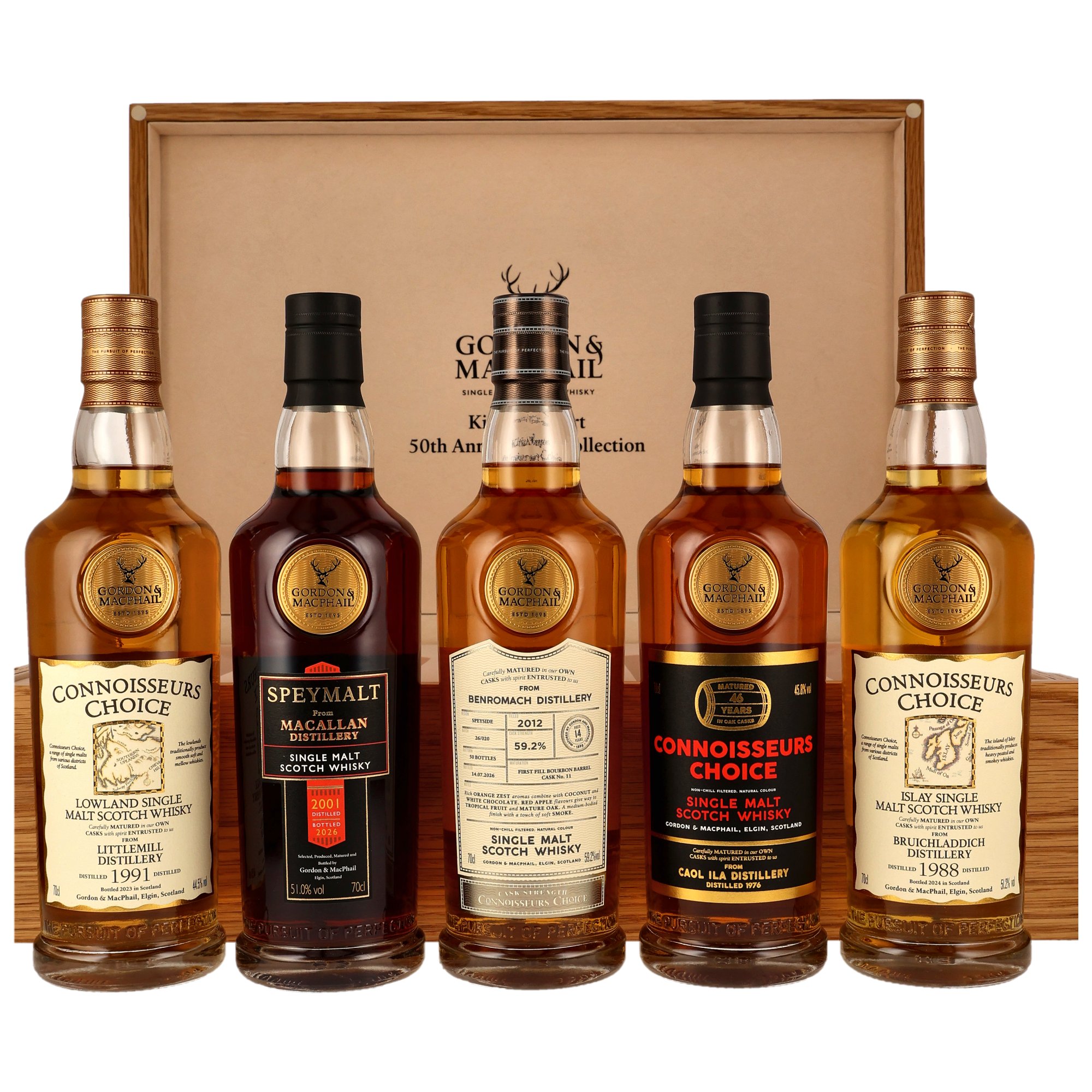 Gordon & MacPhail 50th Anniversary Collection 5x70cl - 50th Anniversary Kirsch Import (G&M)