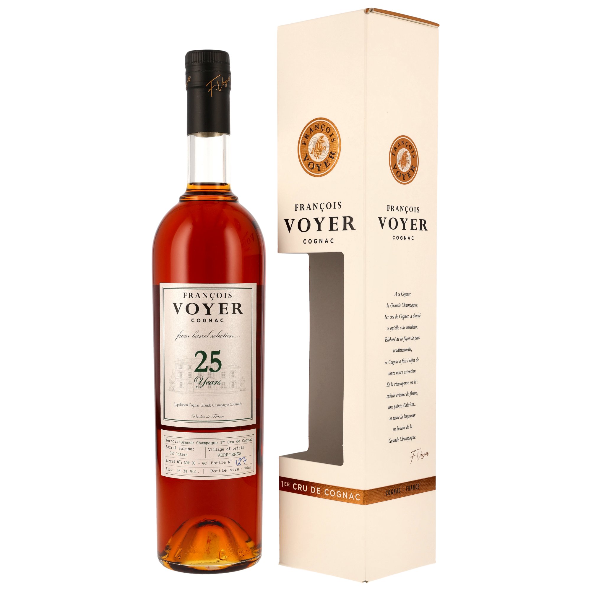 Francois Voyer -  Grande Champagne 25 Years - From the Barrel LOT 00 - GC