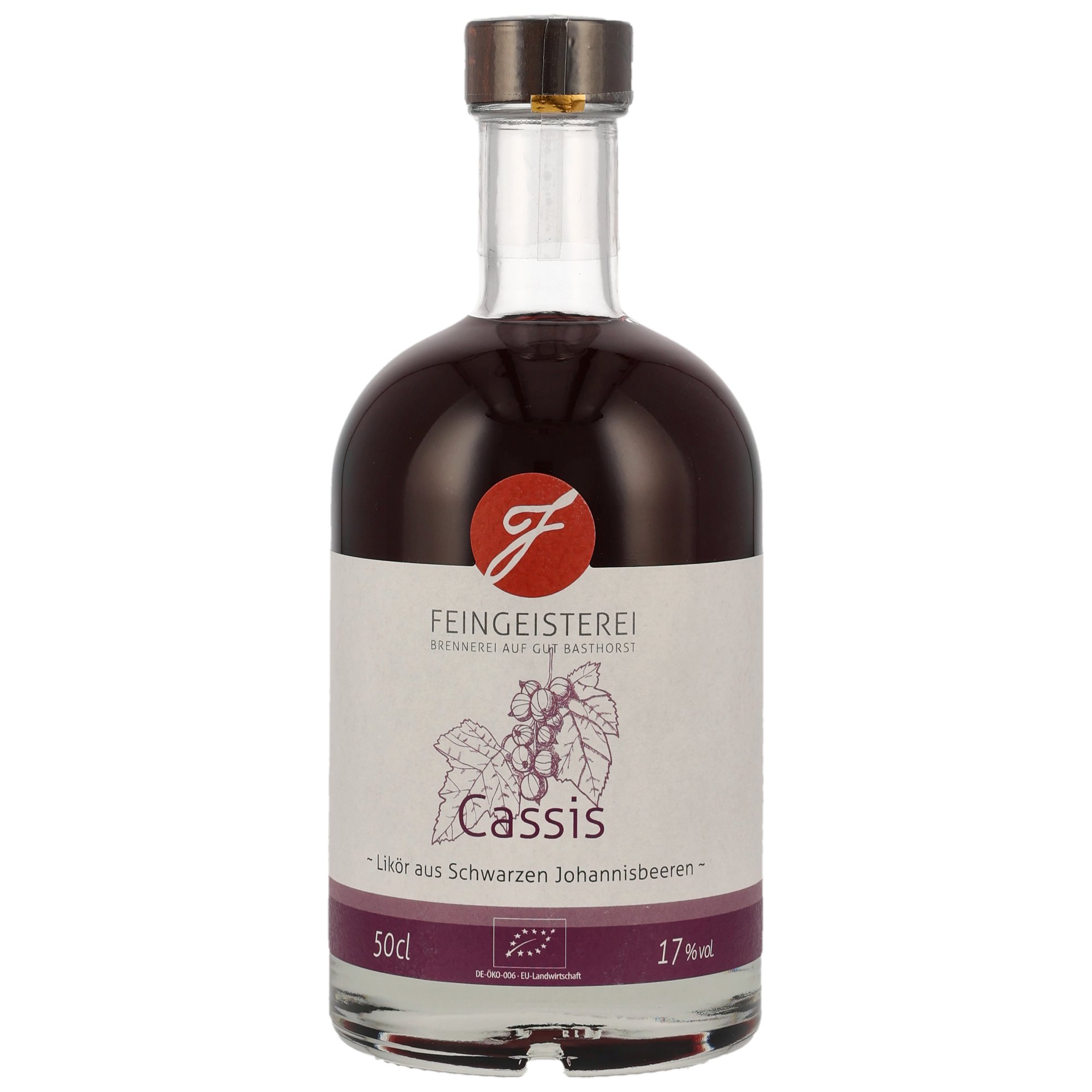 Cassis Likör Schwarze Johannisbeeren BIO - Feingeisterei