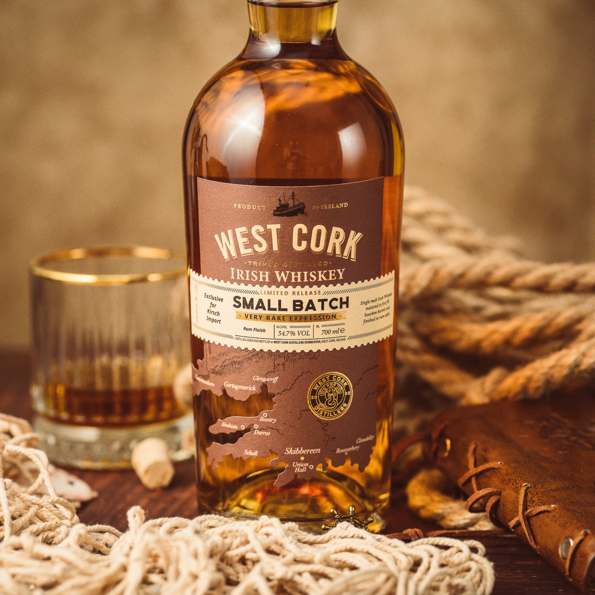 West Cork Single Malt - Rum Finish 54,7% Cask Strength