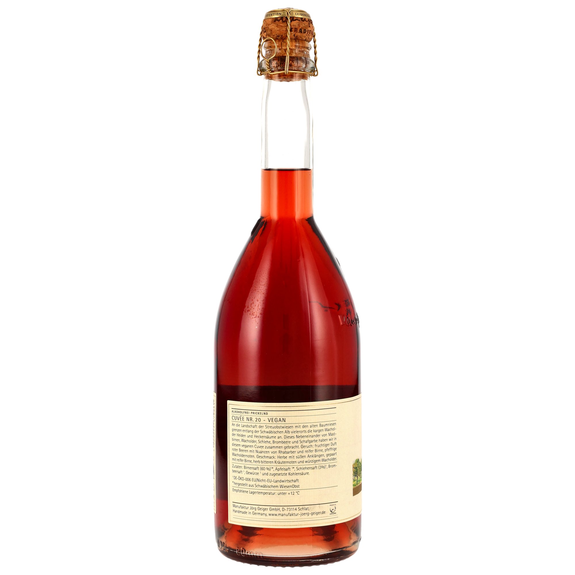 Cuvee Nr. 20 Alkoholfrei (BIO) - MHD Artikel - Manufaktur Jörg Geiger