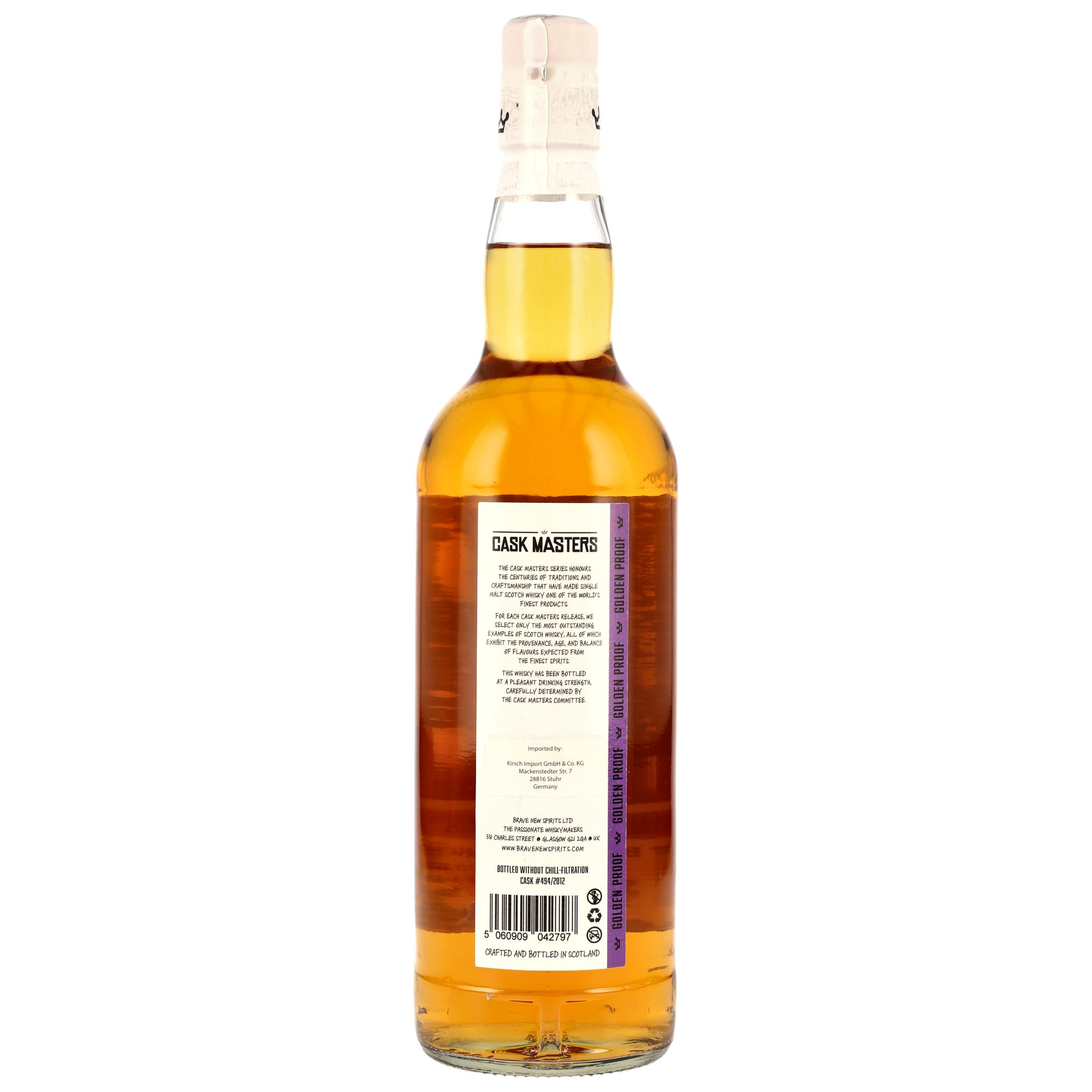Royal Brackla 2012/2025 - 12 y.o. - 1st Fill Pinot Blanc Barrique #494/2012 - Cask Masters - Brave New Spirits