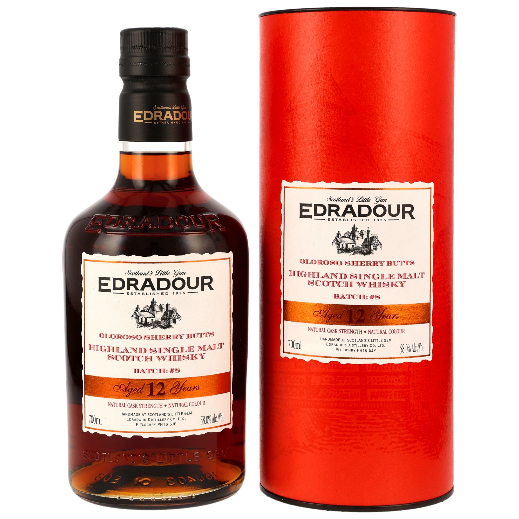 Edradour 2013/2026 - 12 y.o. Oloroso Sherry Butts Natural Cask Strength Batch #8