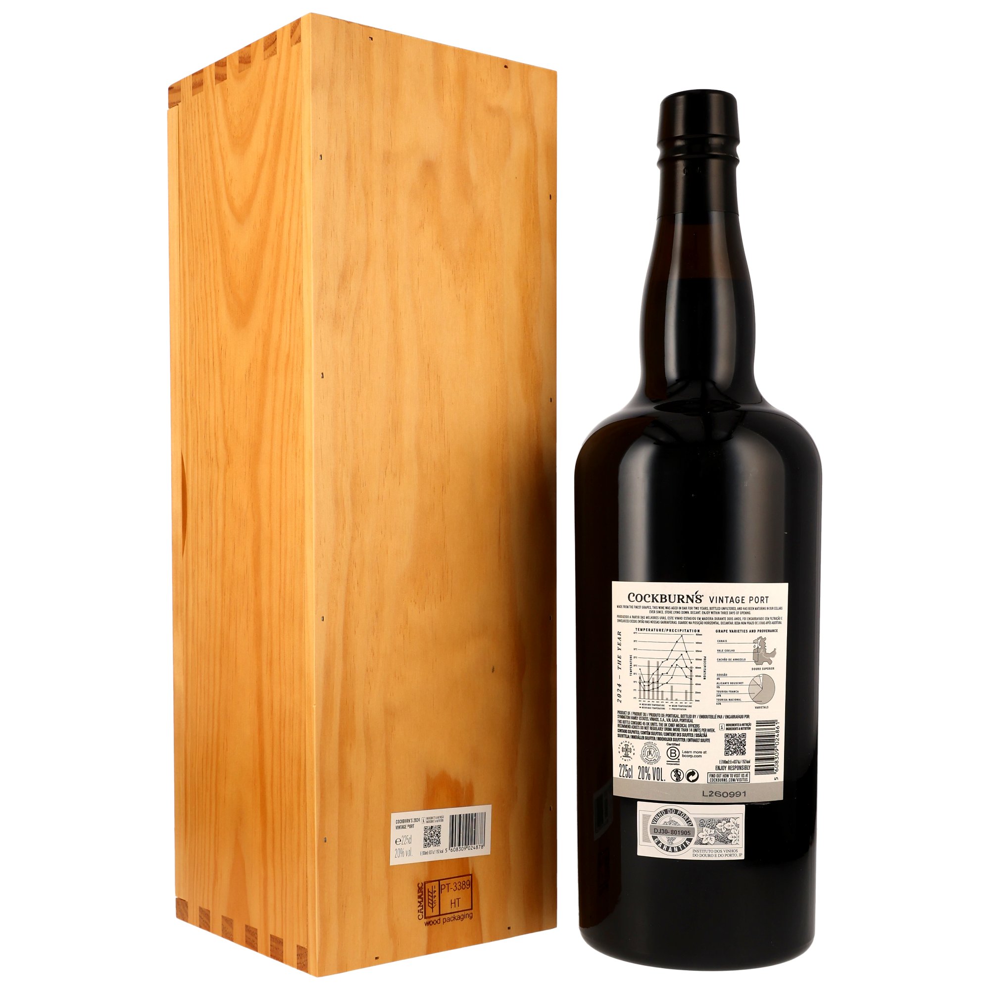 Cockburns 2024 Vintage Port in Einzel-Holzbox 2,25L