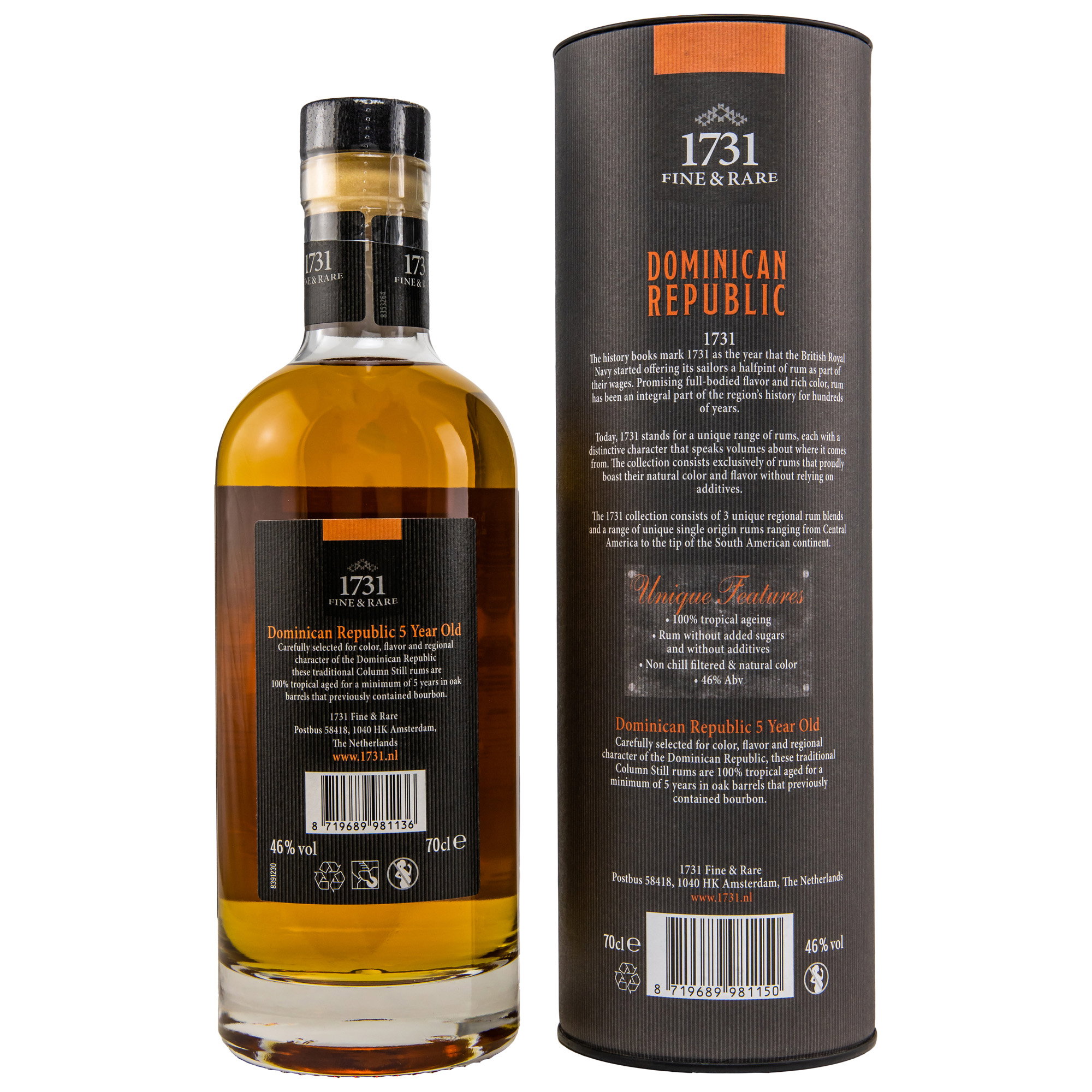 1731 Rum - Dominican Republic 5 y.o.