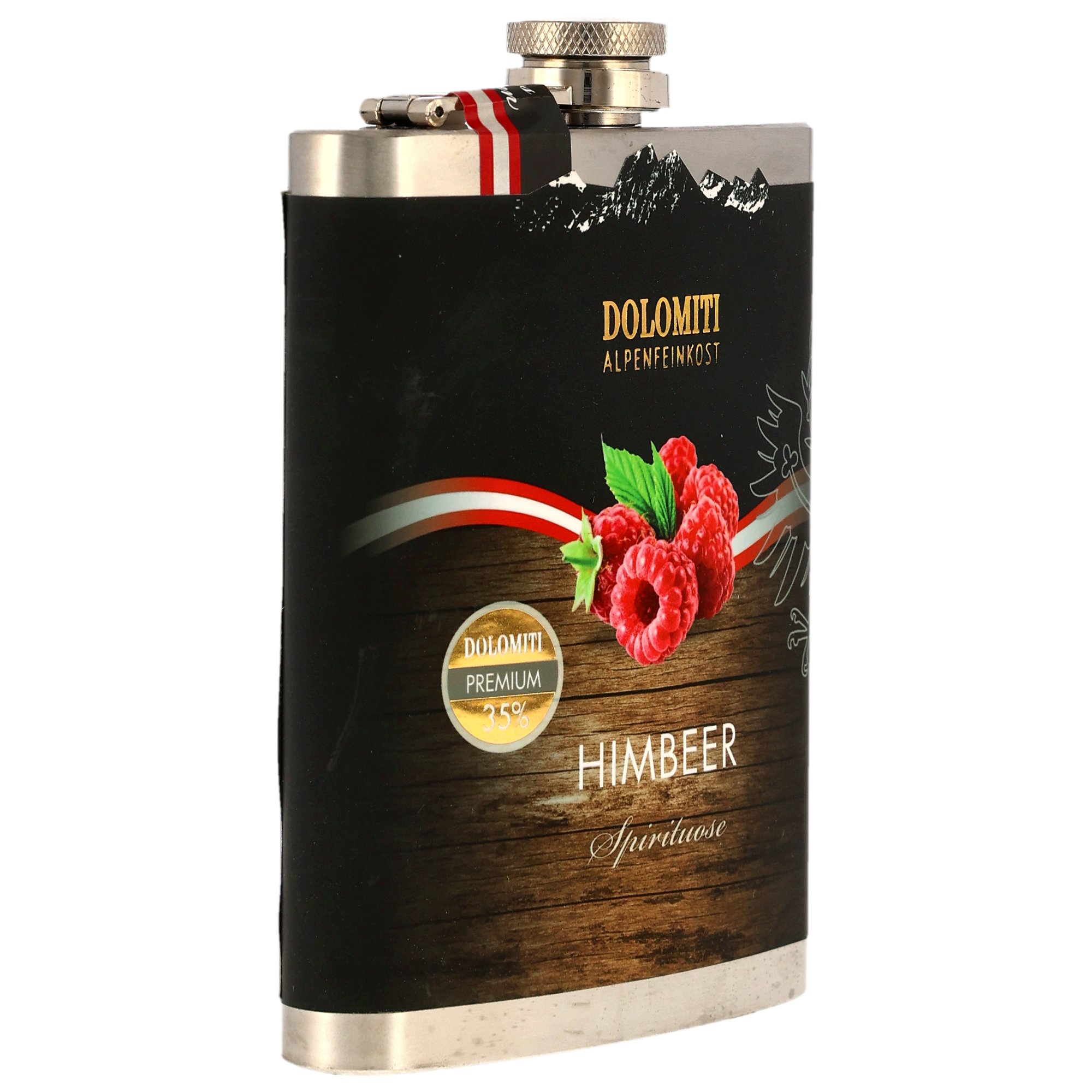 Dolomiti Wald-Himbeer Flachmann 200ml (Prinz)