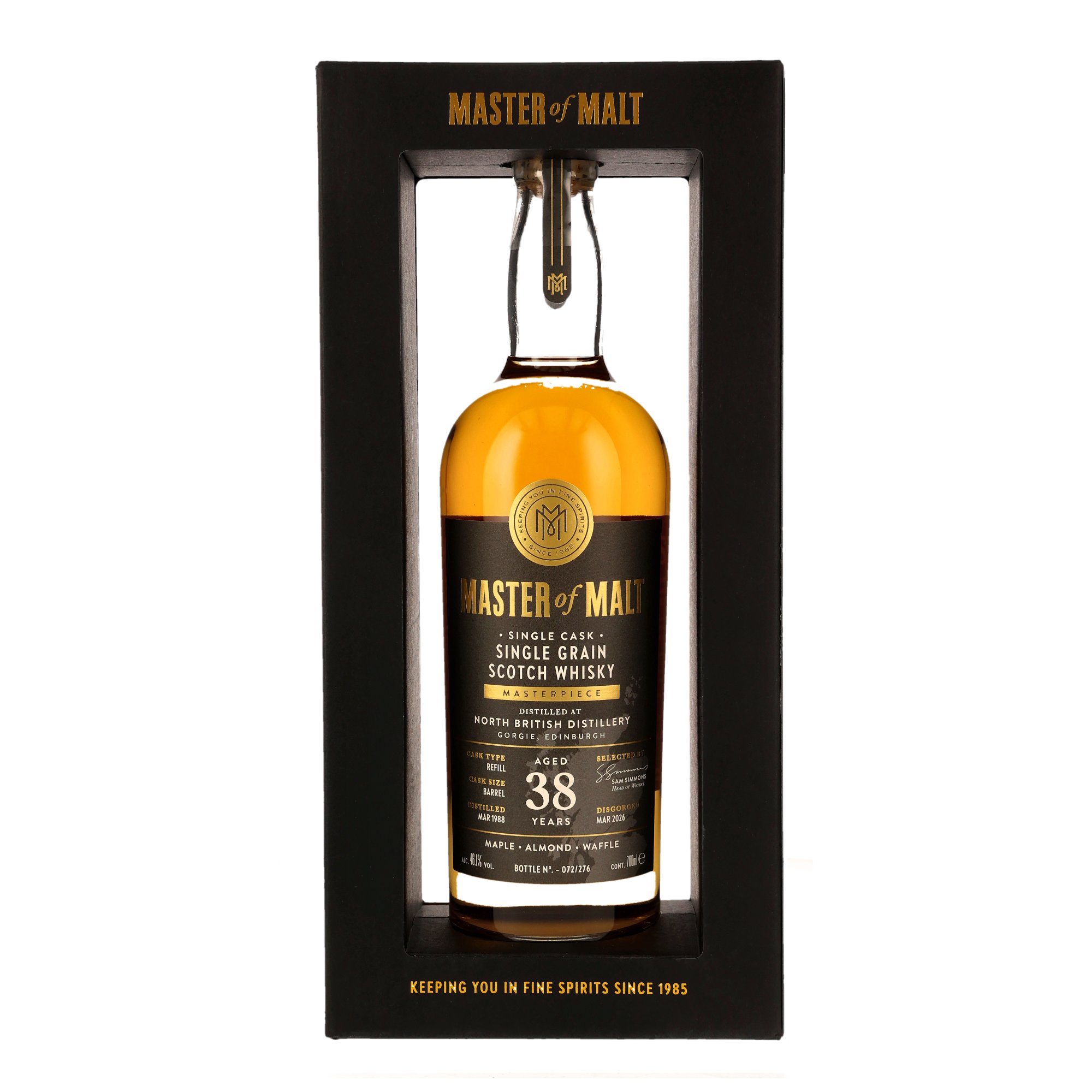 North British 1988/2026 - 38 y.o. - Refill Hogshead - Master of Malt