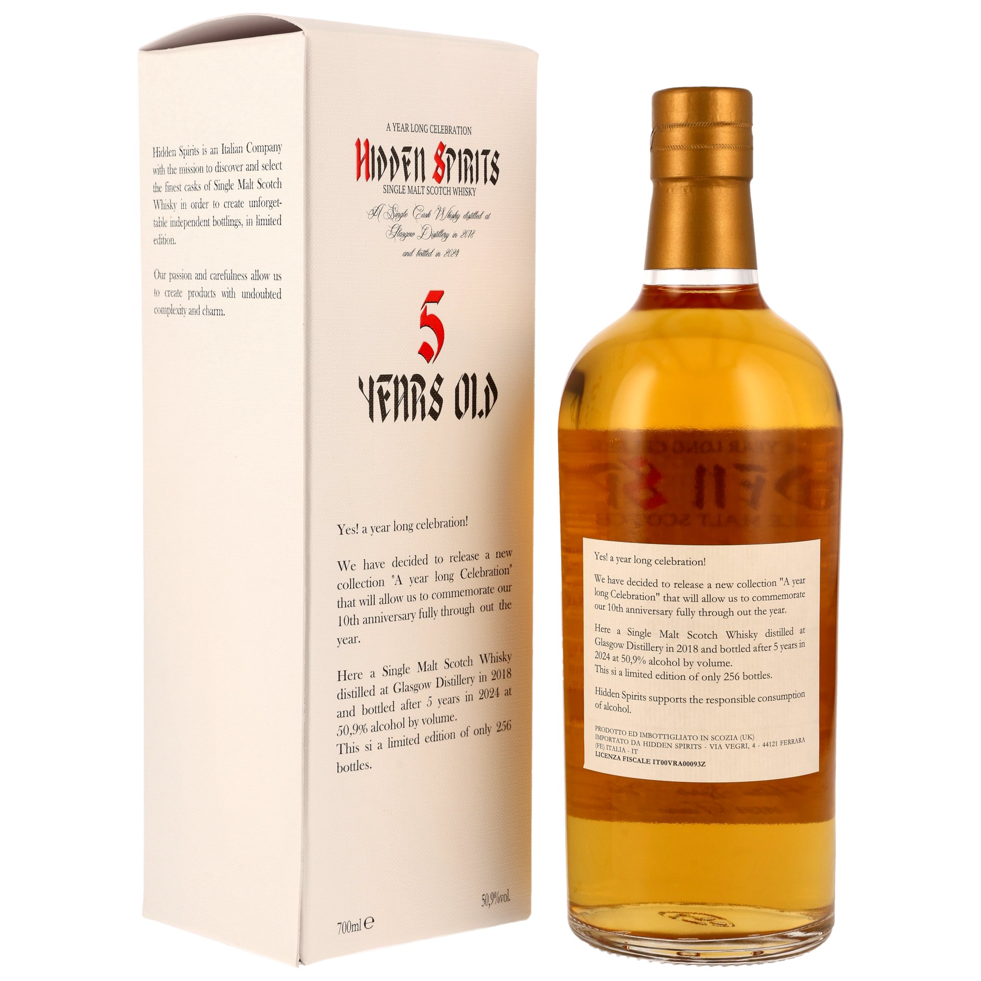 Glasgow Distillery 2018/2024 - 5 y.o. - Cask #GL1824 - Hidden Spirits