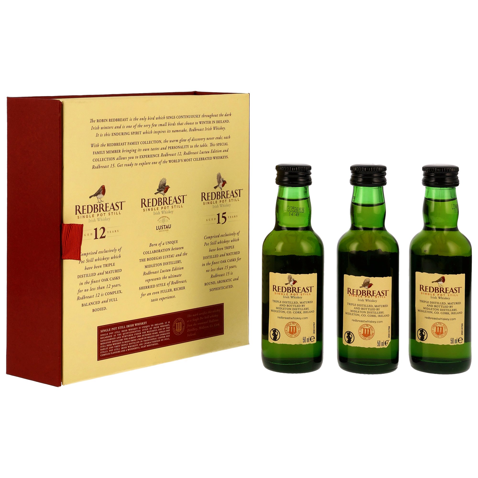 Redbreast Family Collection Miniaturen 3x0,05l (12yo/15yo/Lustau)