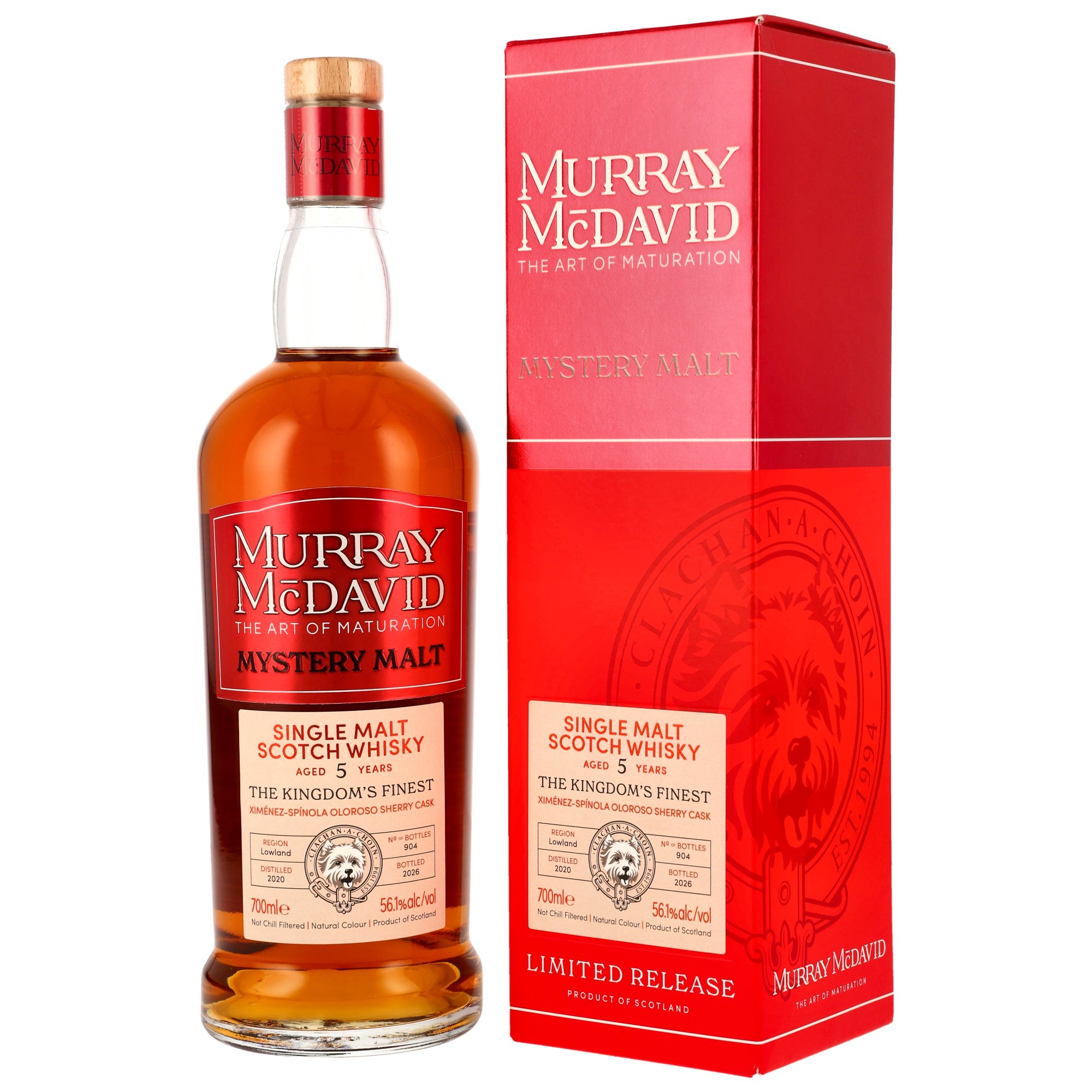 The Kingdoms Finest 2020/2026 - 5 y.o. - Oloroso Sherry Casks - Murray McDavid