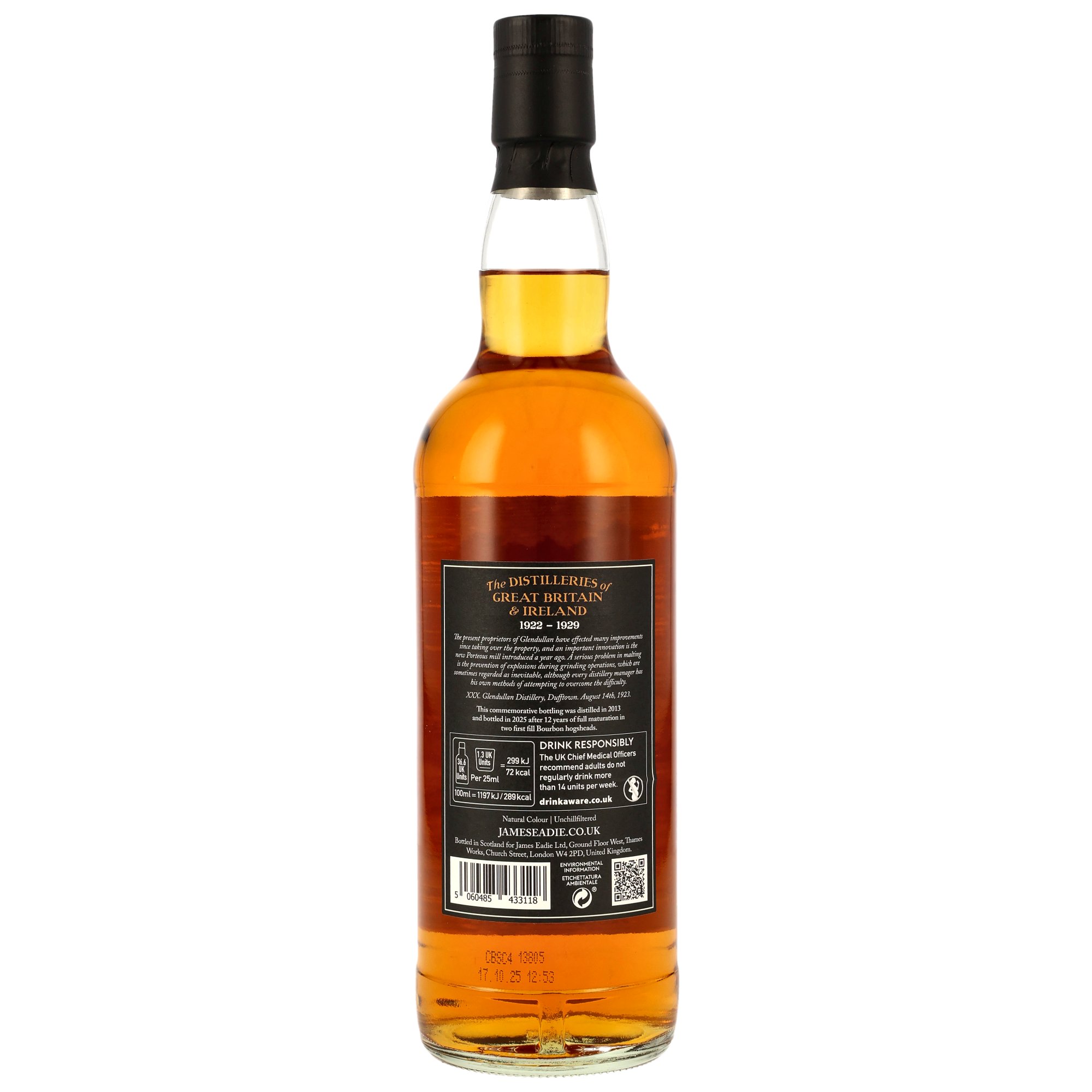 Glendullan 2013/2025 - 12 y.o. - 1st Fill Bourbon HHD - James Eadie