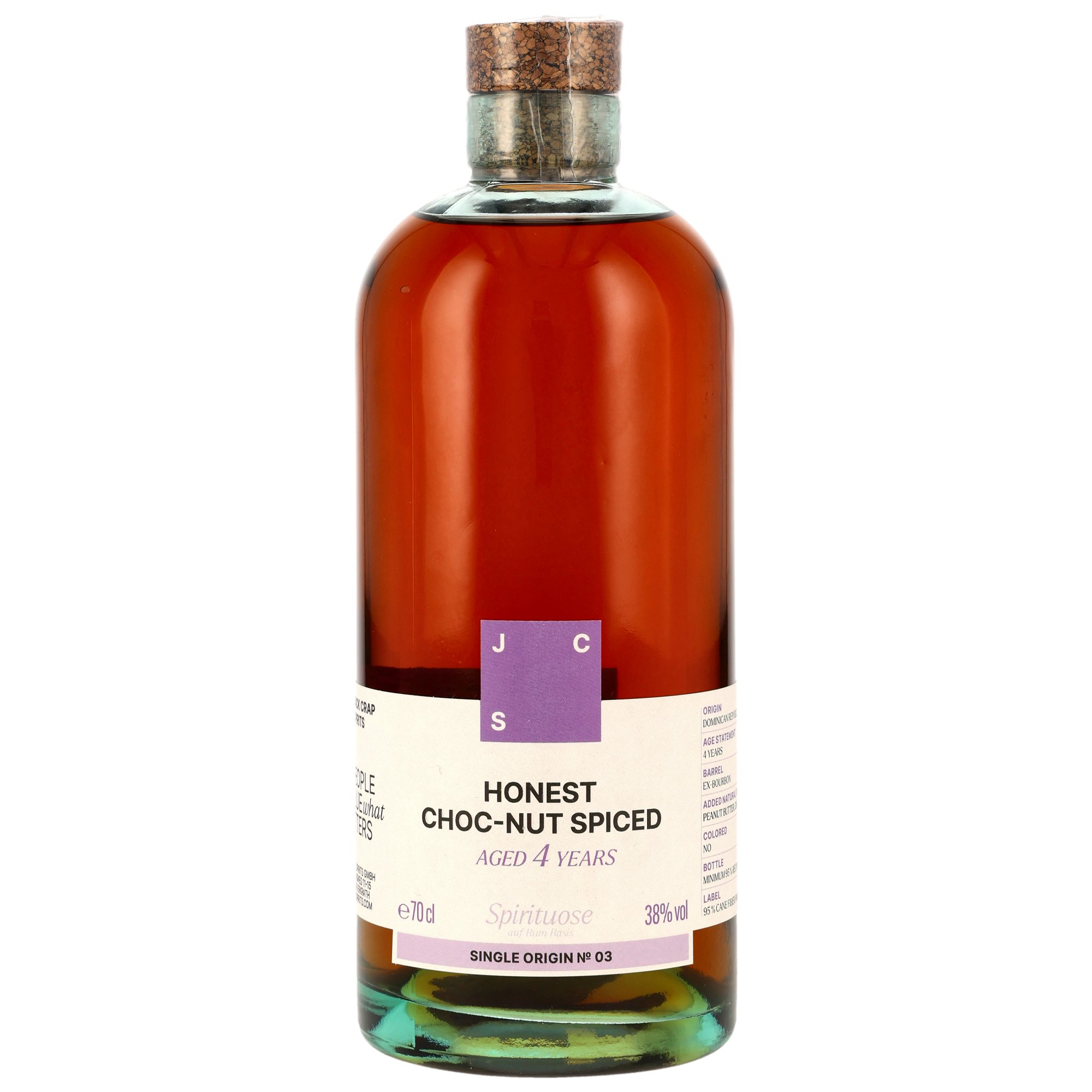 Honest Choc-Nut 4 y.o. Spiced Rum - Jack Crap Spirits (JCS)