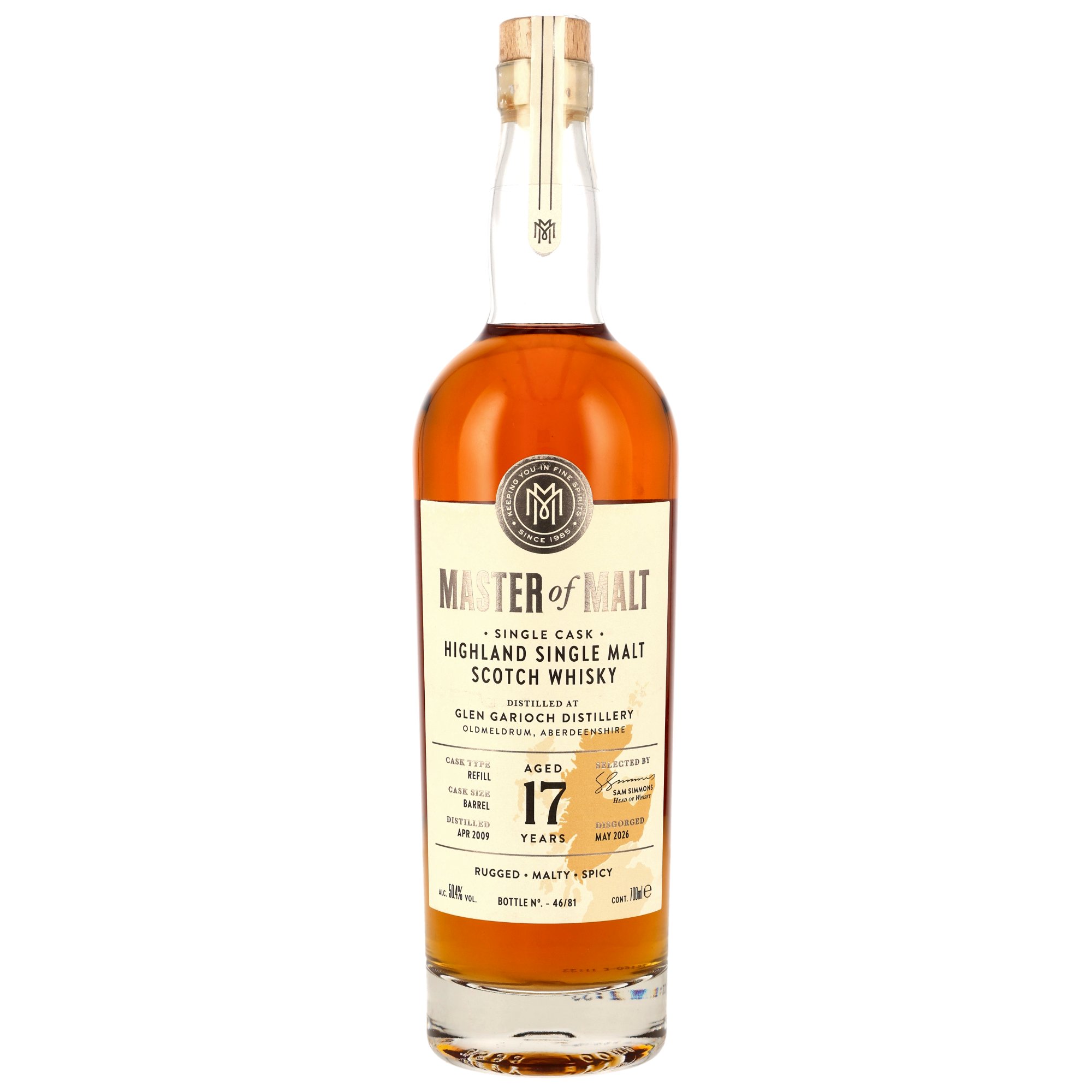 Glen Garioch 2009/2026 - 17 y.o. - Refill Barrel 50,4% - Master of Malt