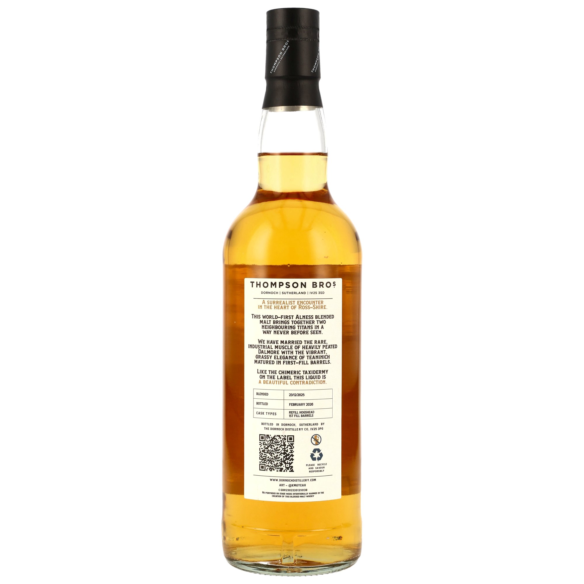 Alness 12 y.o. Blended Malt Scotch Whisky - Thompson Bros.