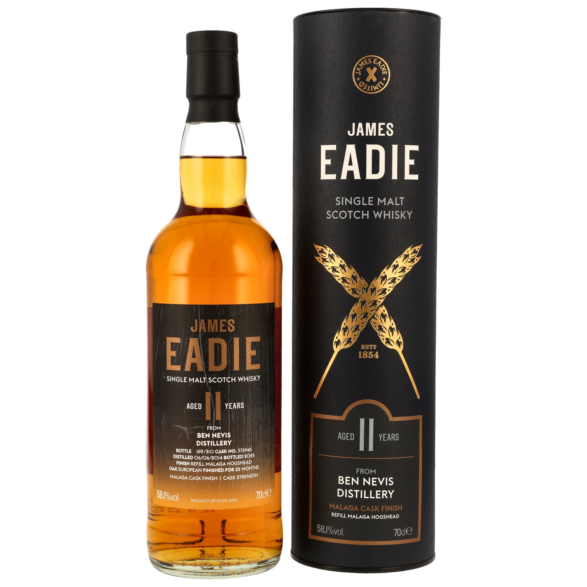 Ben Nevis 2014/2025 - 11 y.o. - Malaga Cask #376945 - James Eadie