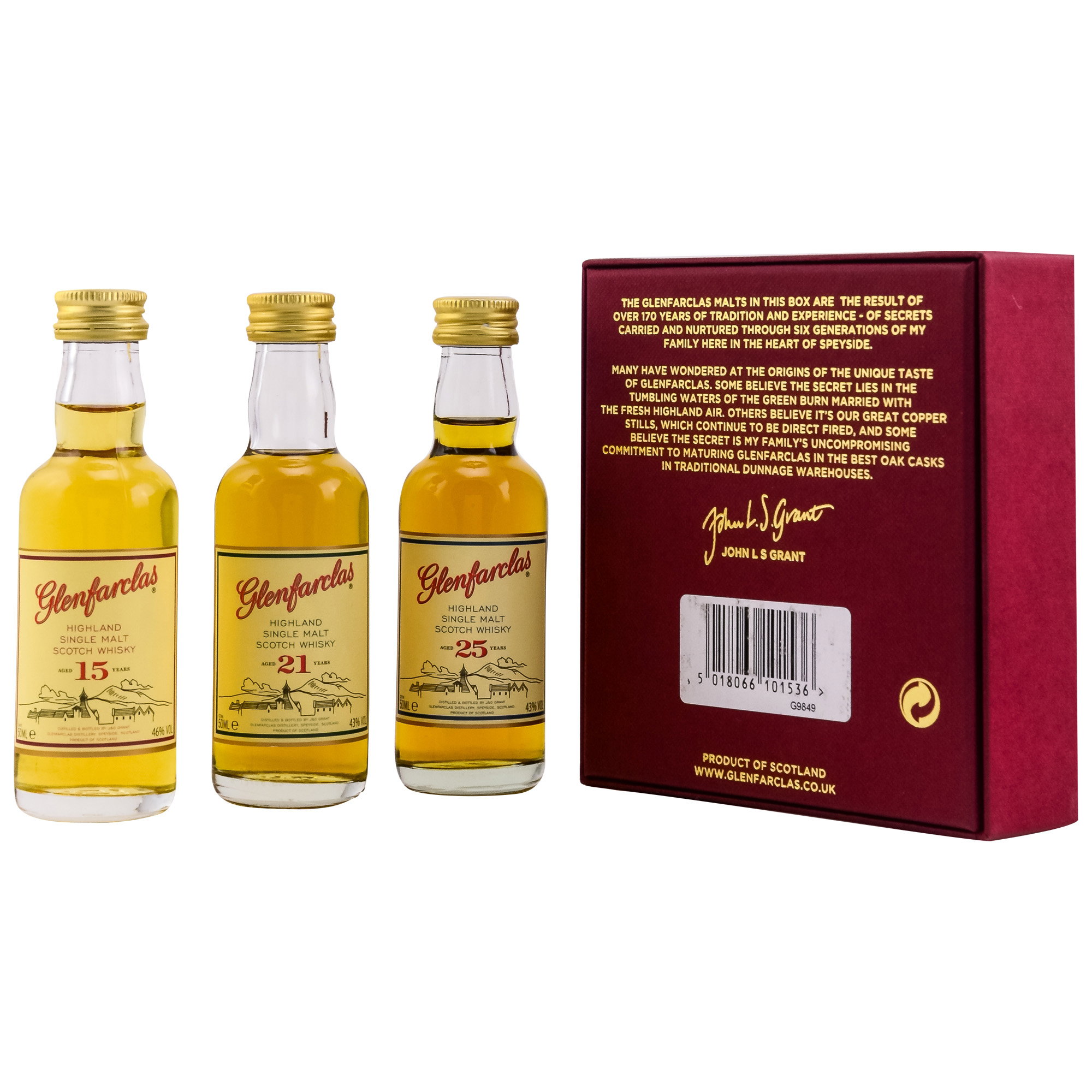 Glenfarclas Collection 3 x 0,05 (15 y.o./21 y.o./25 y.o)
