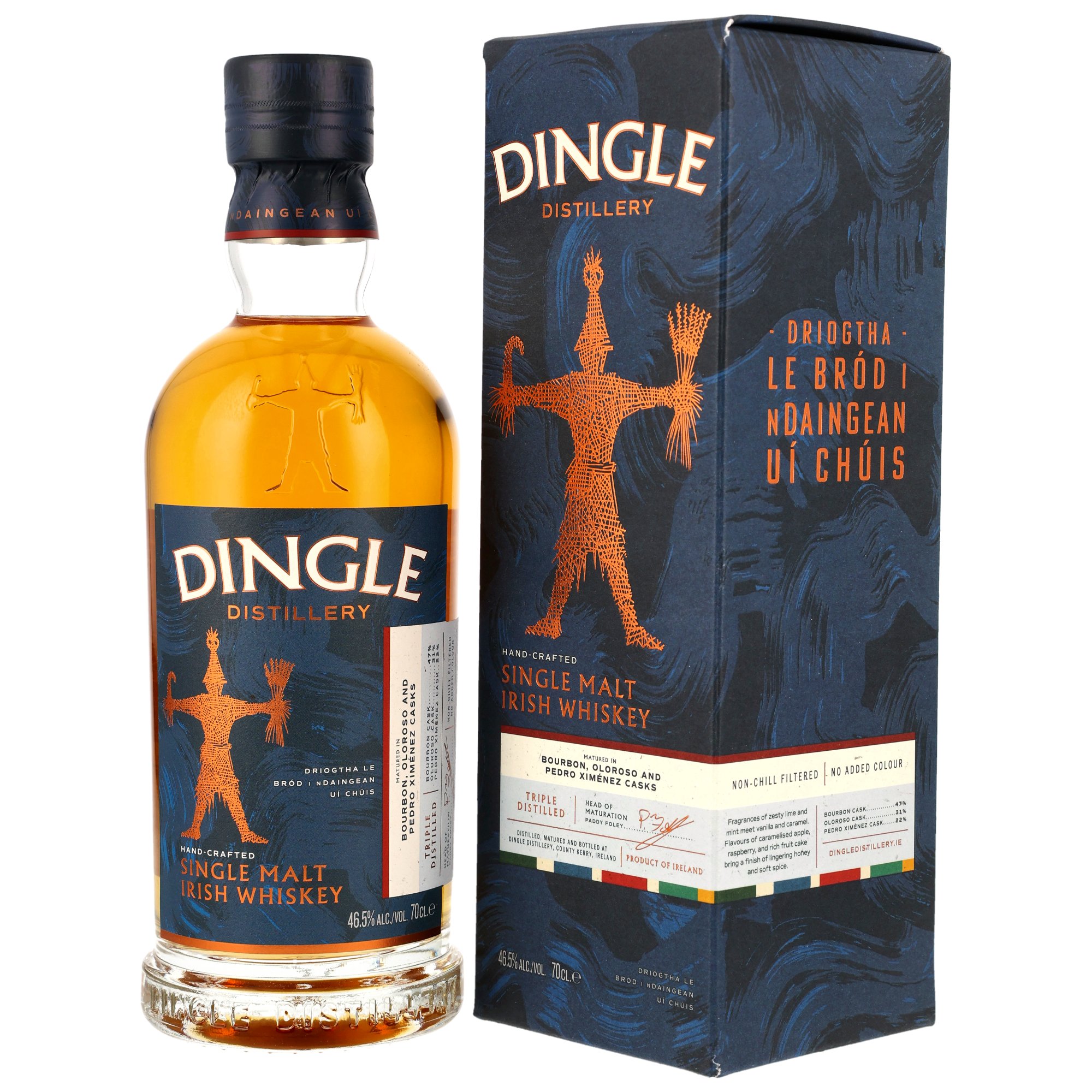 Dingle Single Malt Irish Whiskey - Bourbon, Oloroso Sherry & PX Sherry Casks