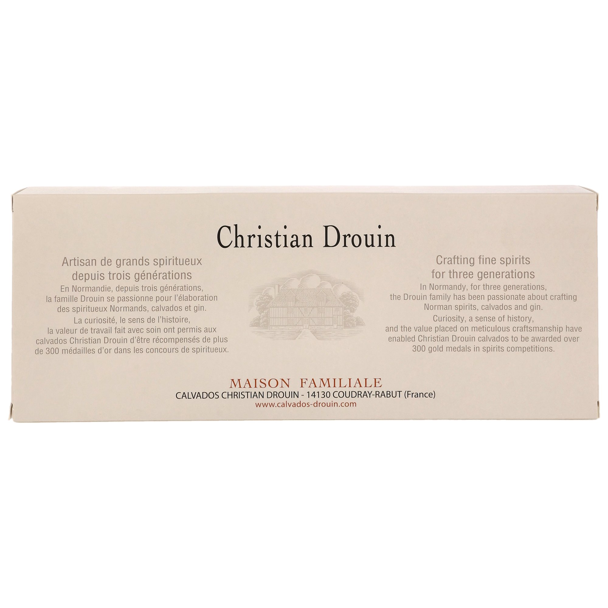 Christian Drouin Calvados Tasting Set 4x0,05l (Hors d'age, Reserve, VSOP,XO)