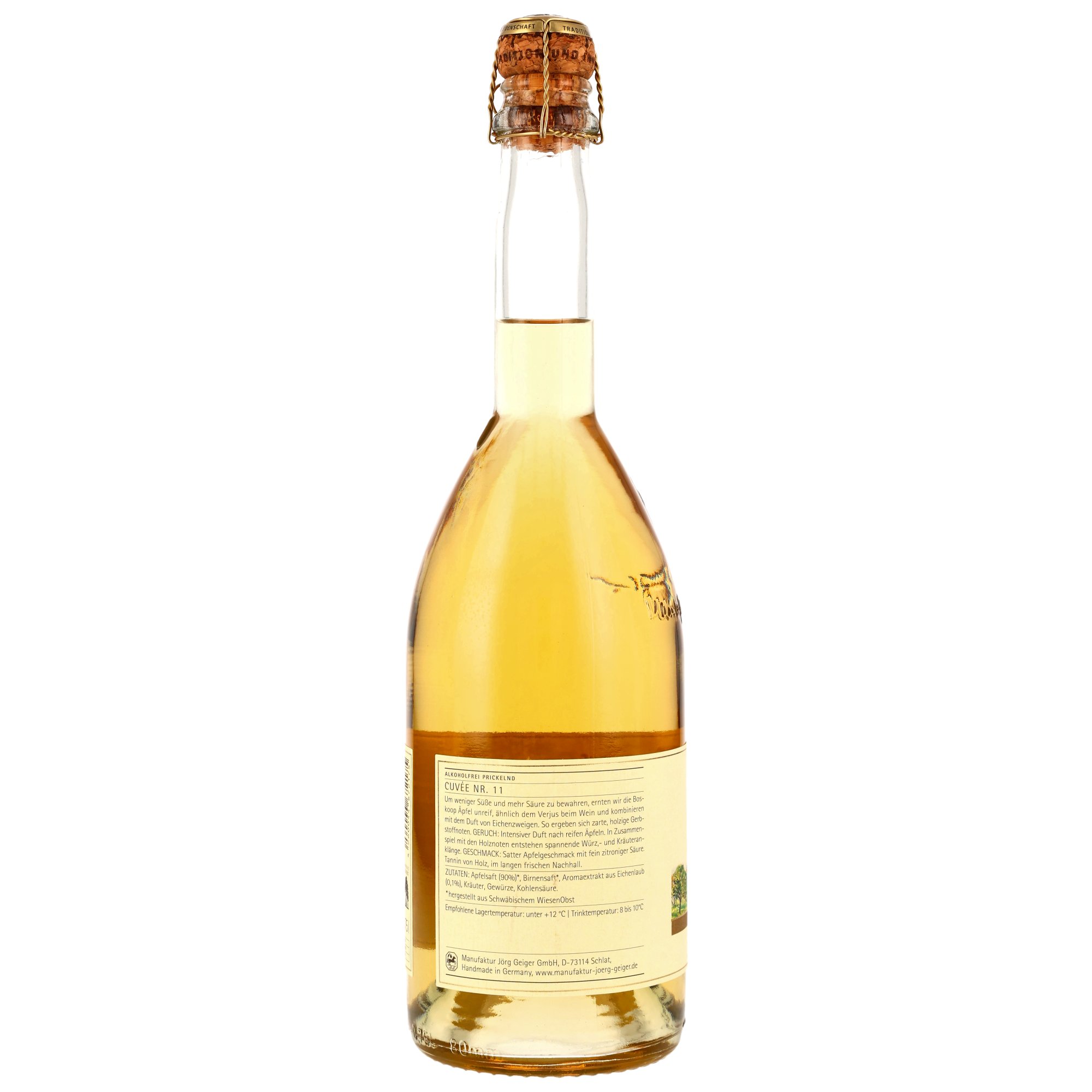 Cuvee Nr. 11 Alkoholfrei - MHD Artikel - Manufaktur Jörg Geiger