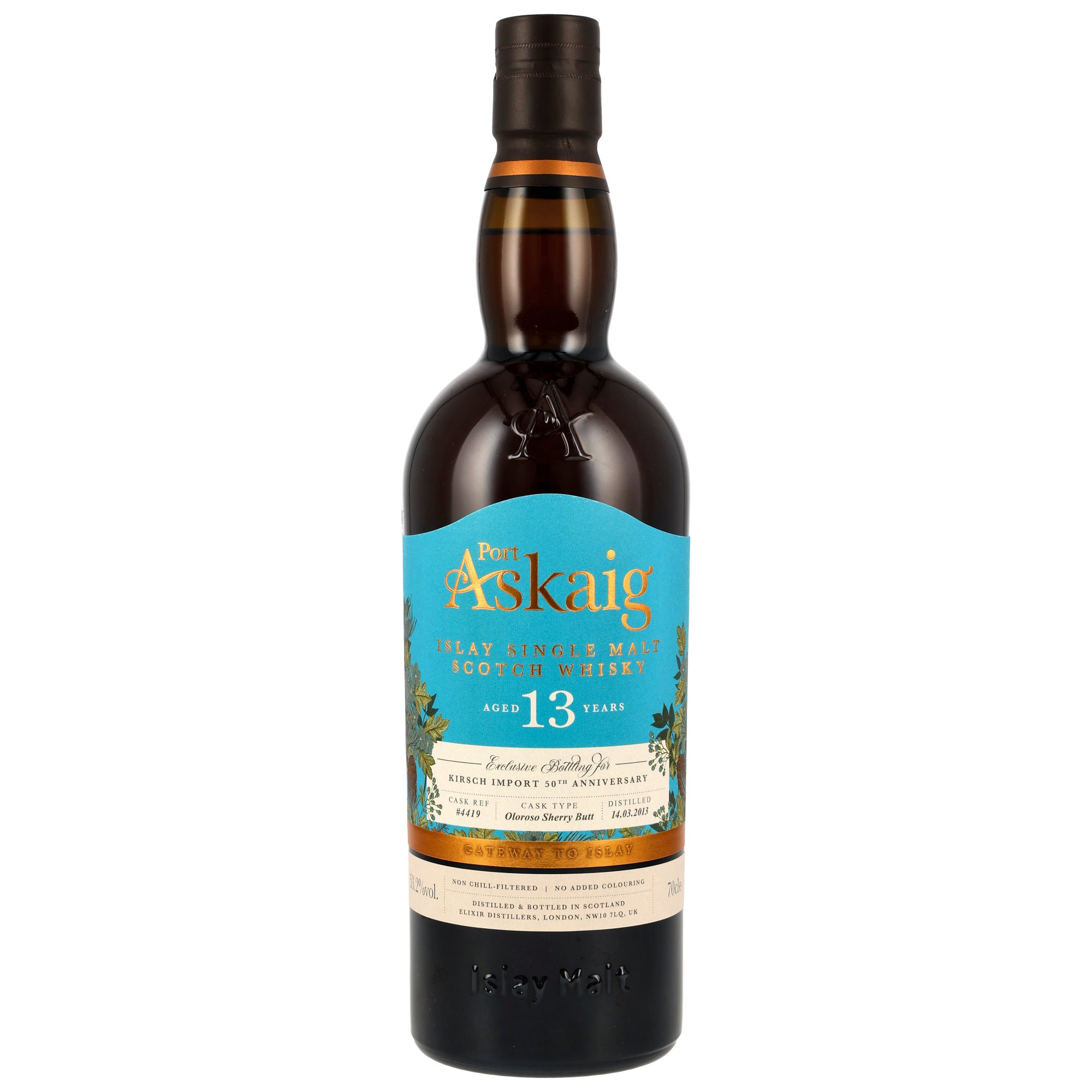 Port Askaig  2013/2026 - 13 y.o. - Oloroso Sherry Butt #4419 - 50th Anniversary Kirsch Import