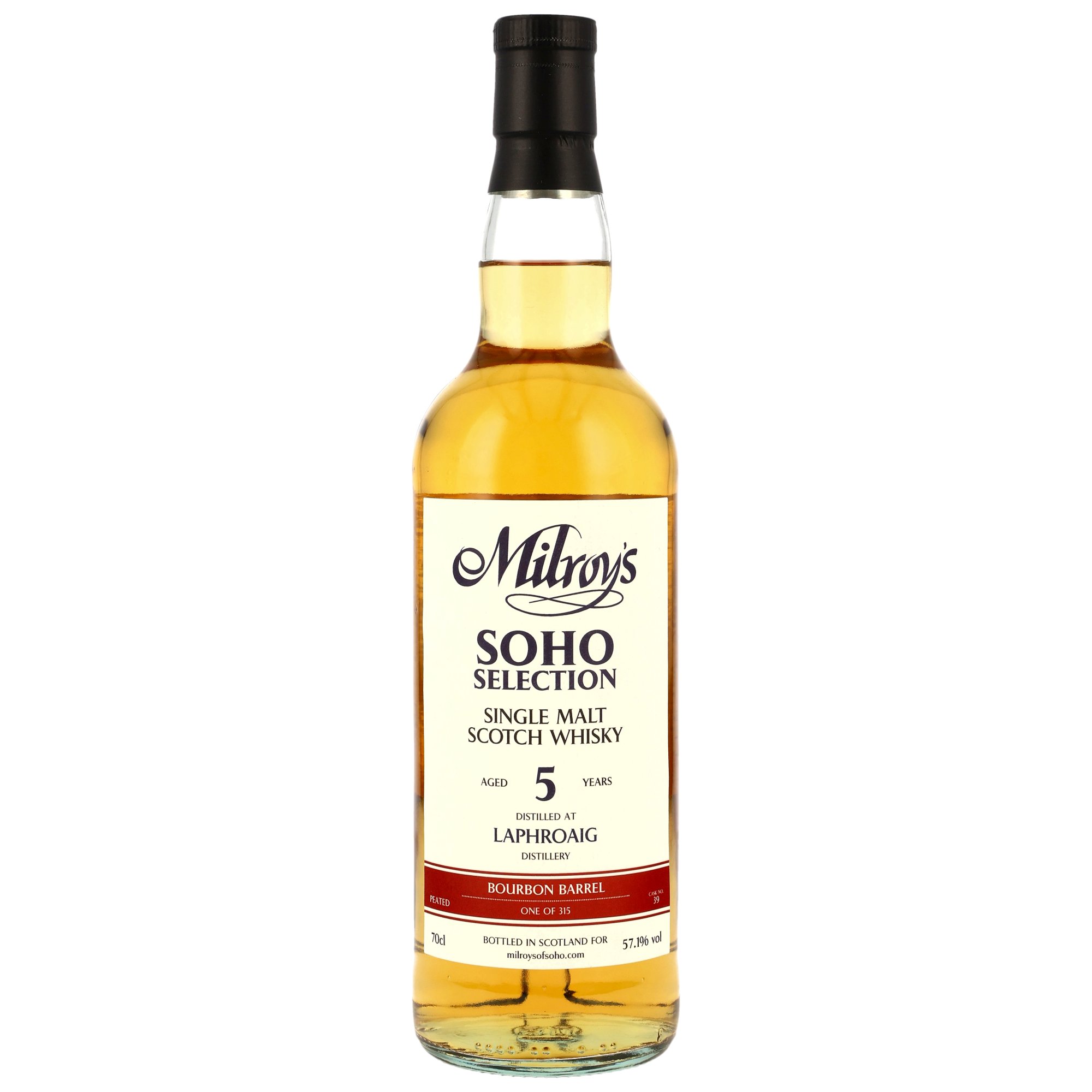 Laphroaig 2020/2026 - 5 y.o. - Bourbon Barrel #39 - Milroys