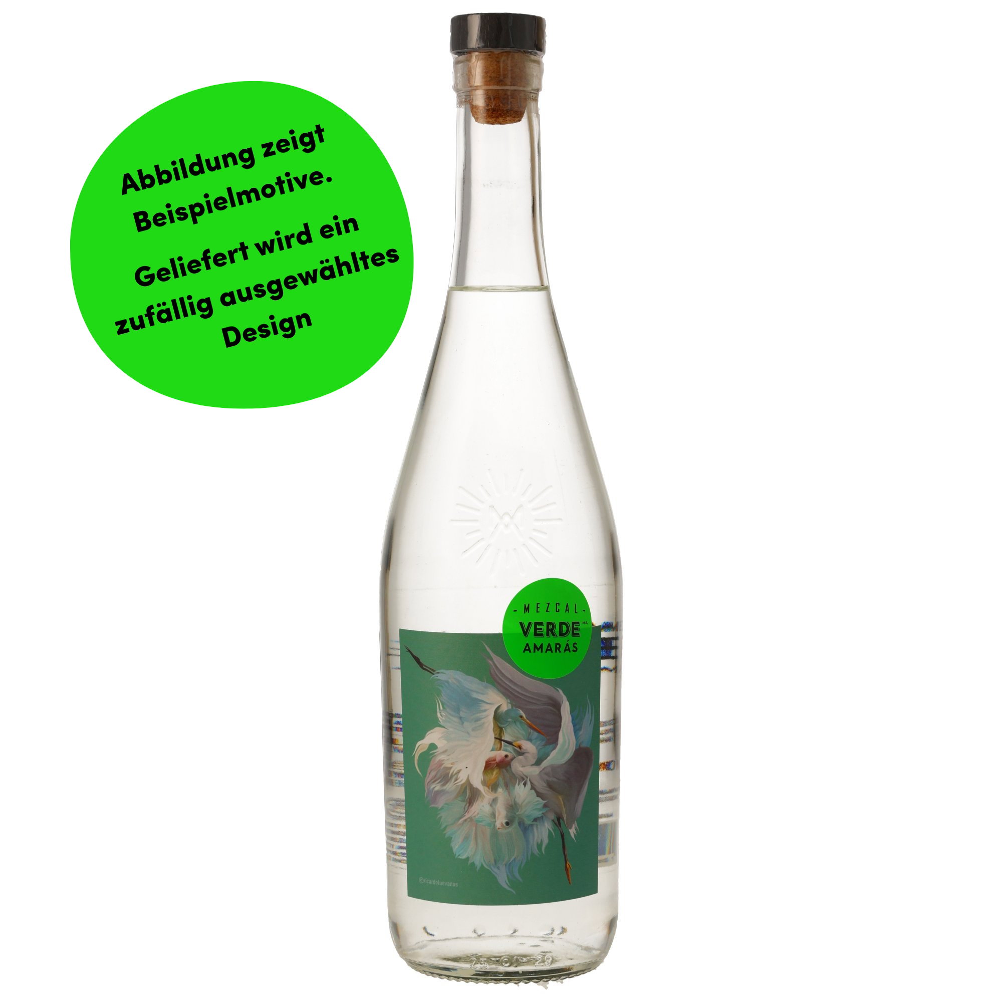 Amaras Verde Mezcal - Überraschungsetikett von versch. Künstlern