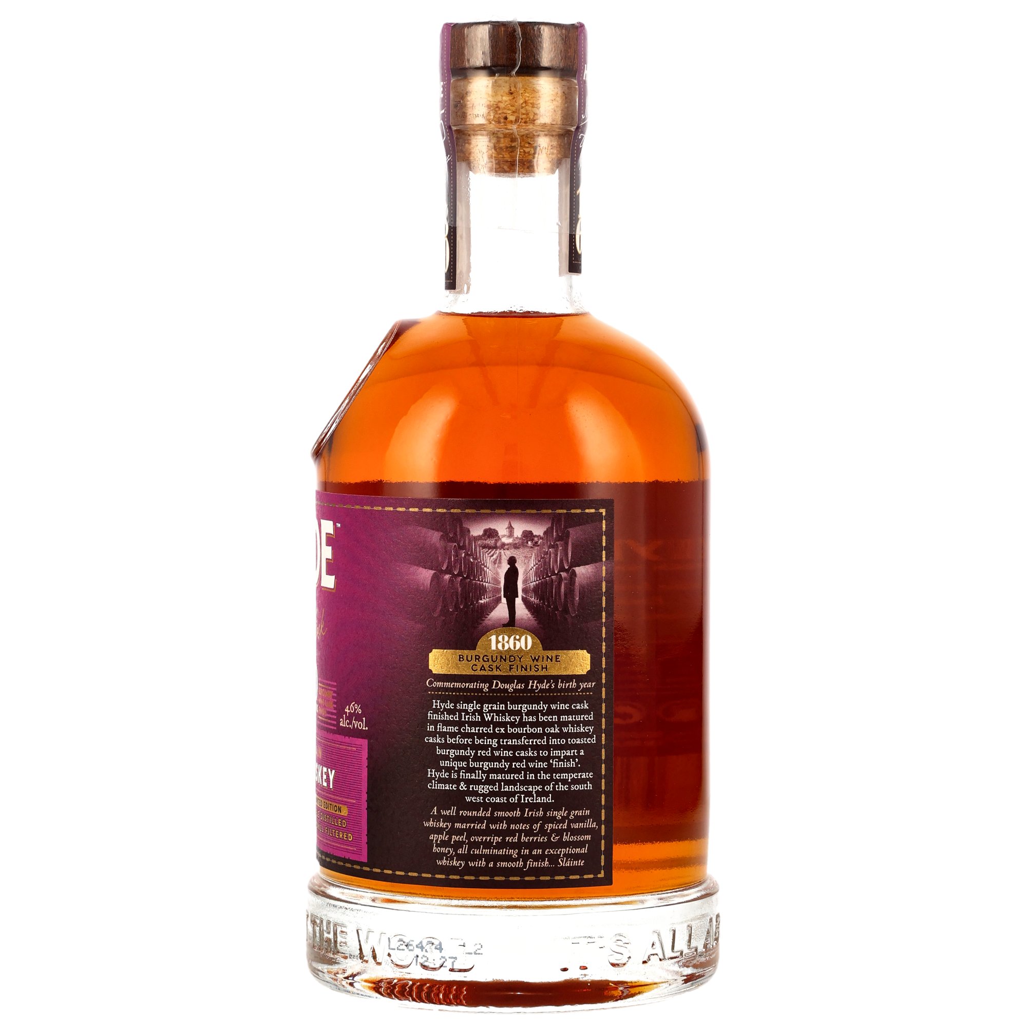 Hyde No.5 The Aras Cask Burgundy Finish - Irish Single Grain Whiskey - neue Ausstattung