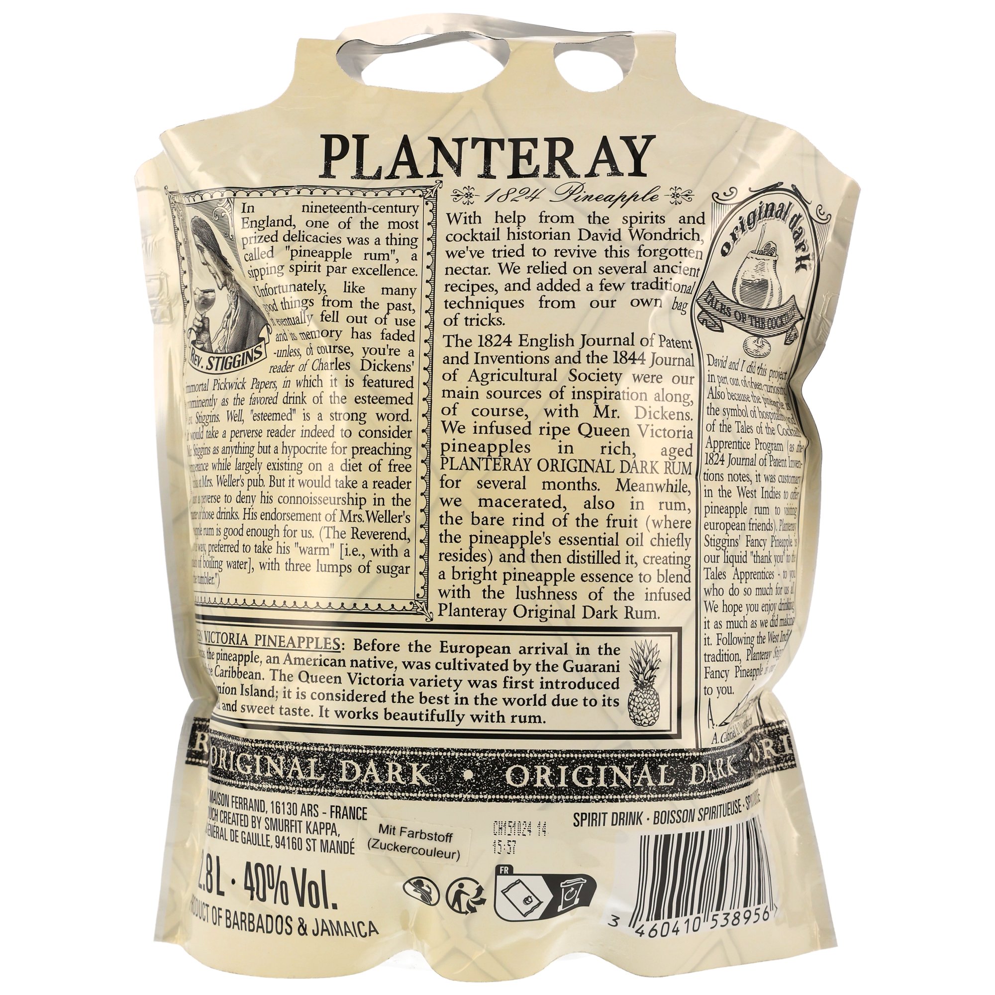 Planteray (Plantation) Pineapple Stiggins' Fancy - 2,8L Pouch