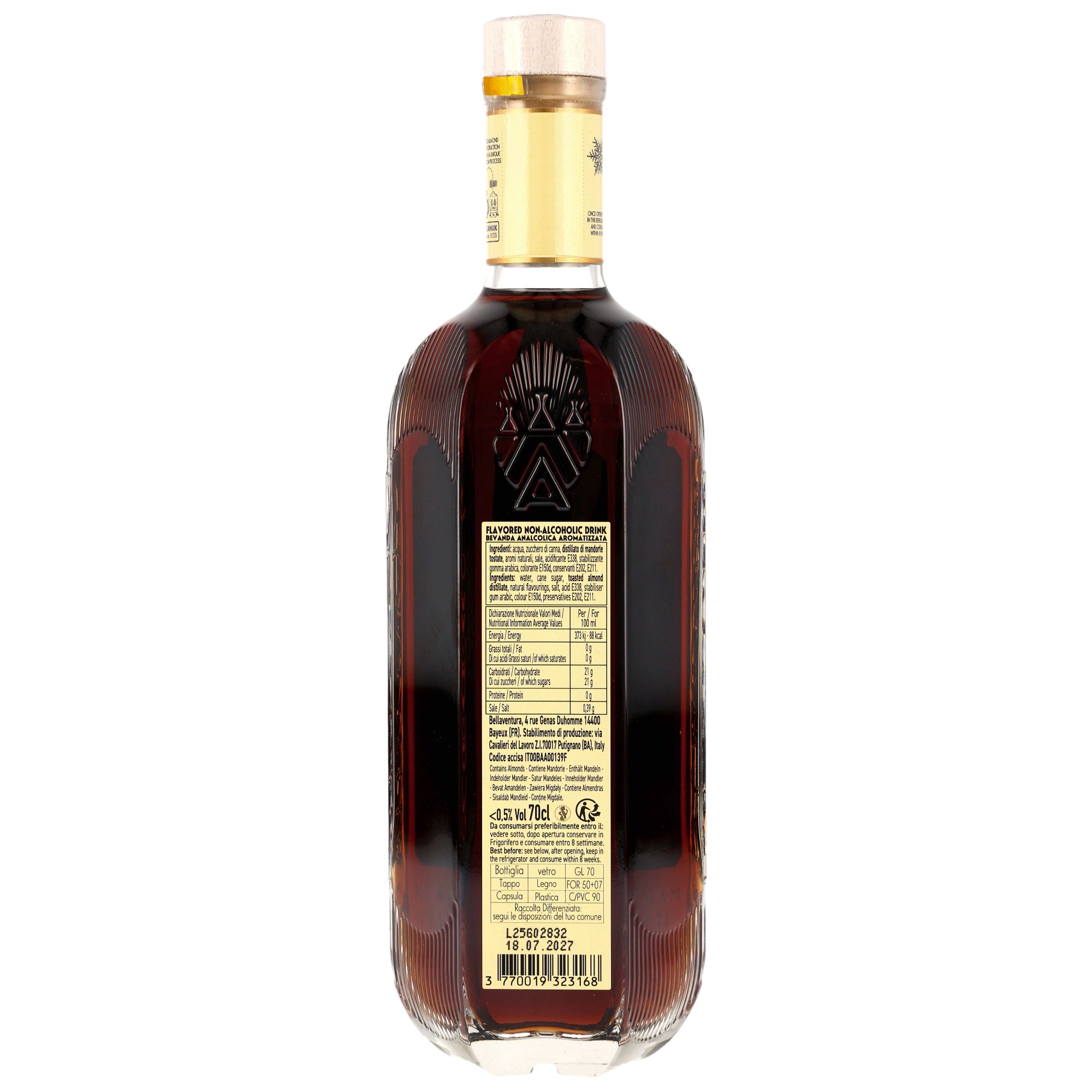 Adriatico Amaretto Zero alkoholfrei - MHD - Artikel